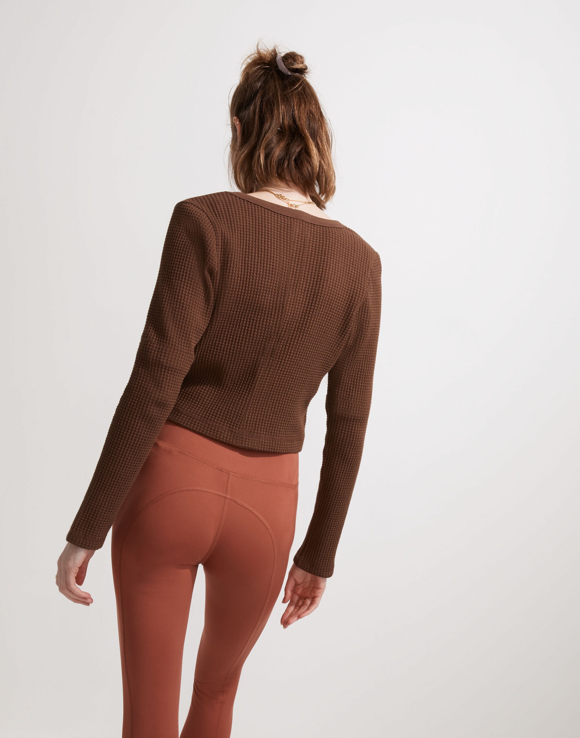 MWL Waffle Long-Sleeve Crop Tee