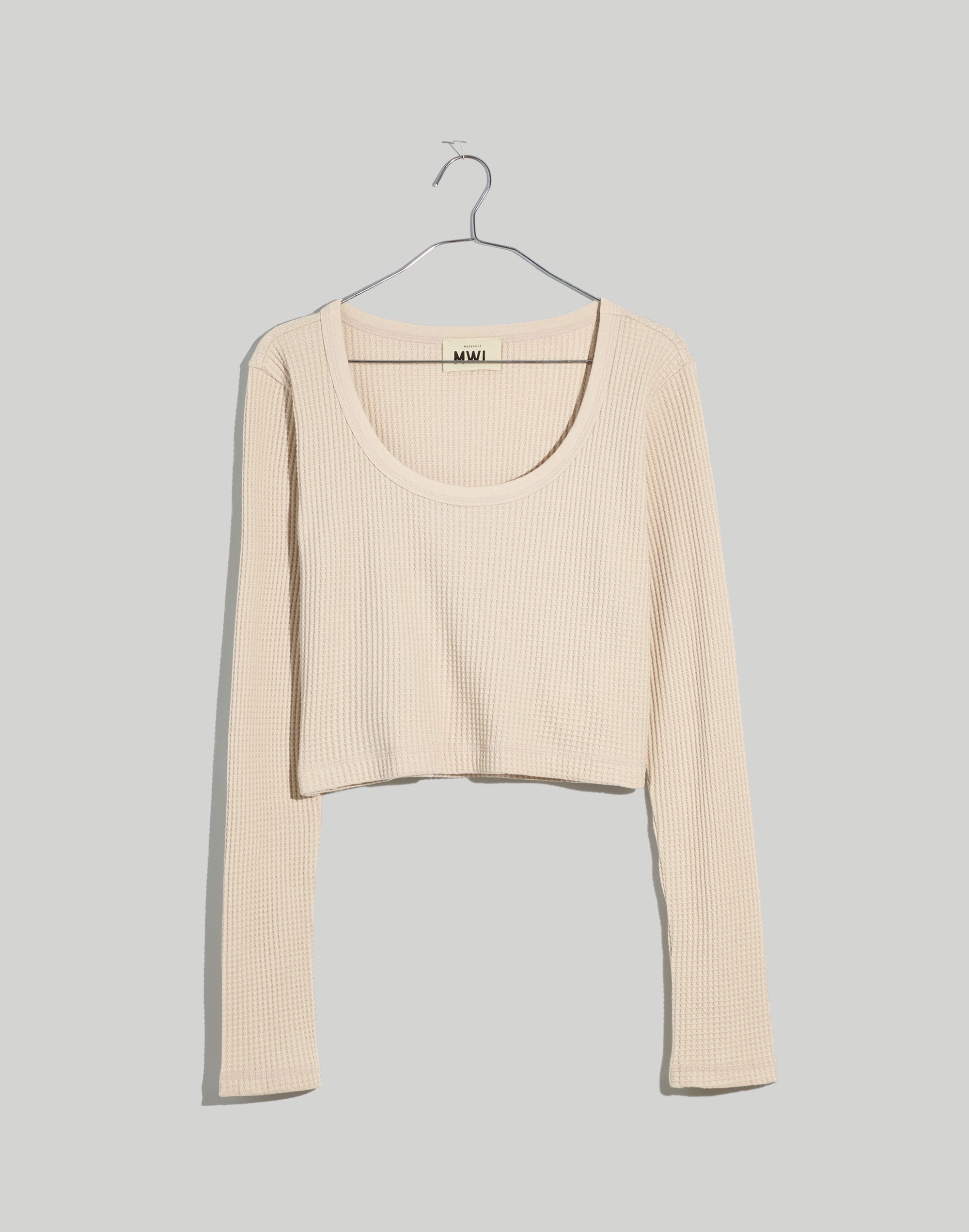 MWL Waffle Long-Sleeve Crop Tee