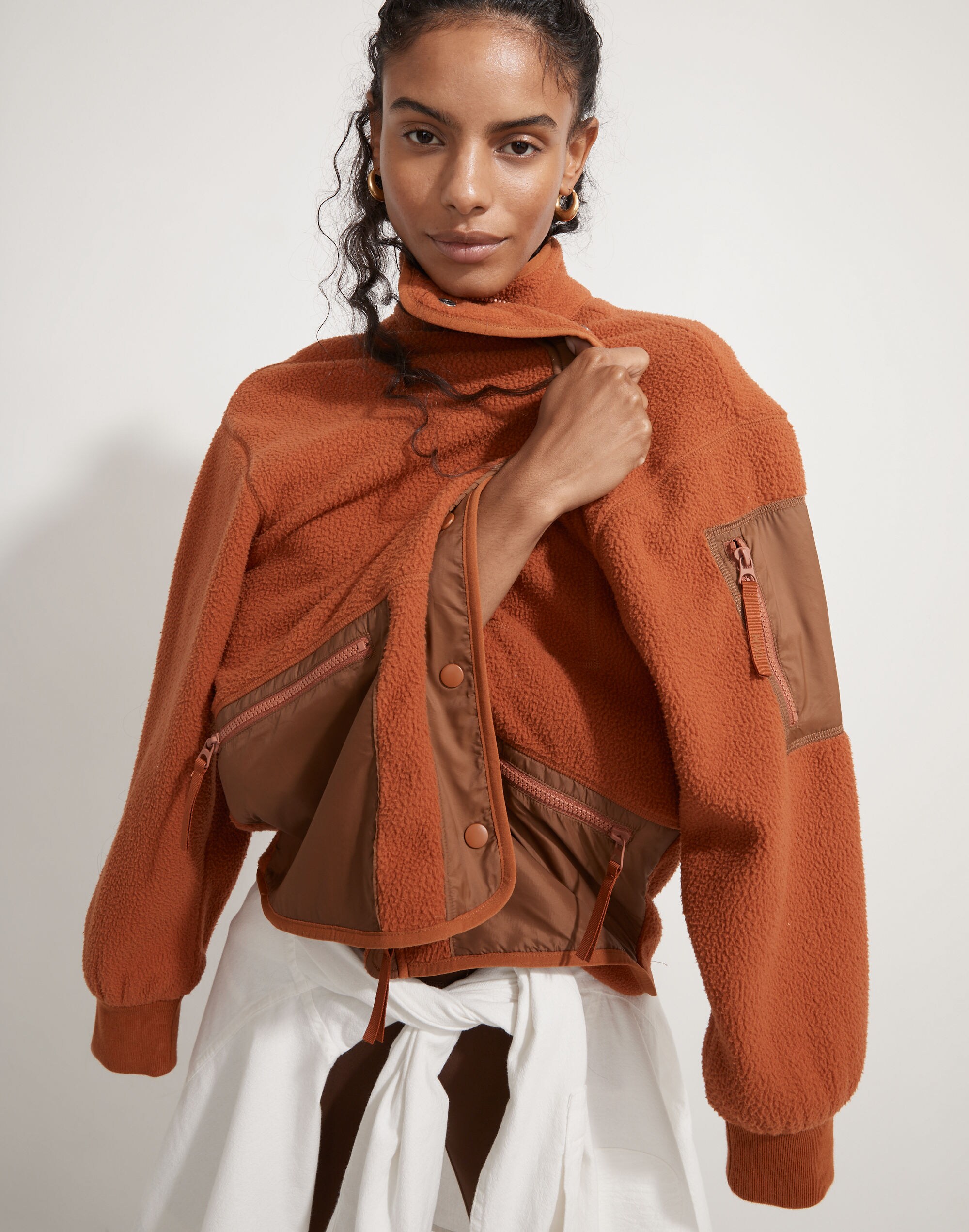 MWL (Re)sourced Sherpa Snap-Front Jacket | Madewell