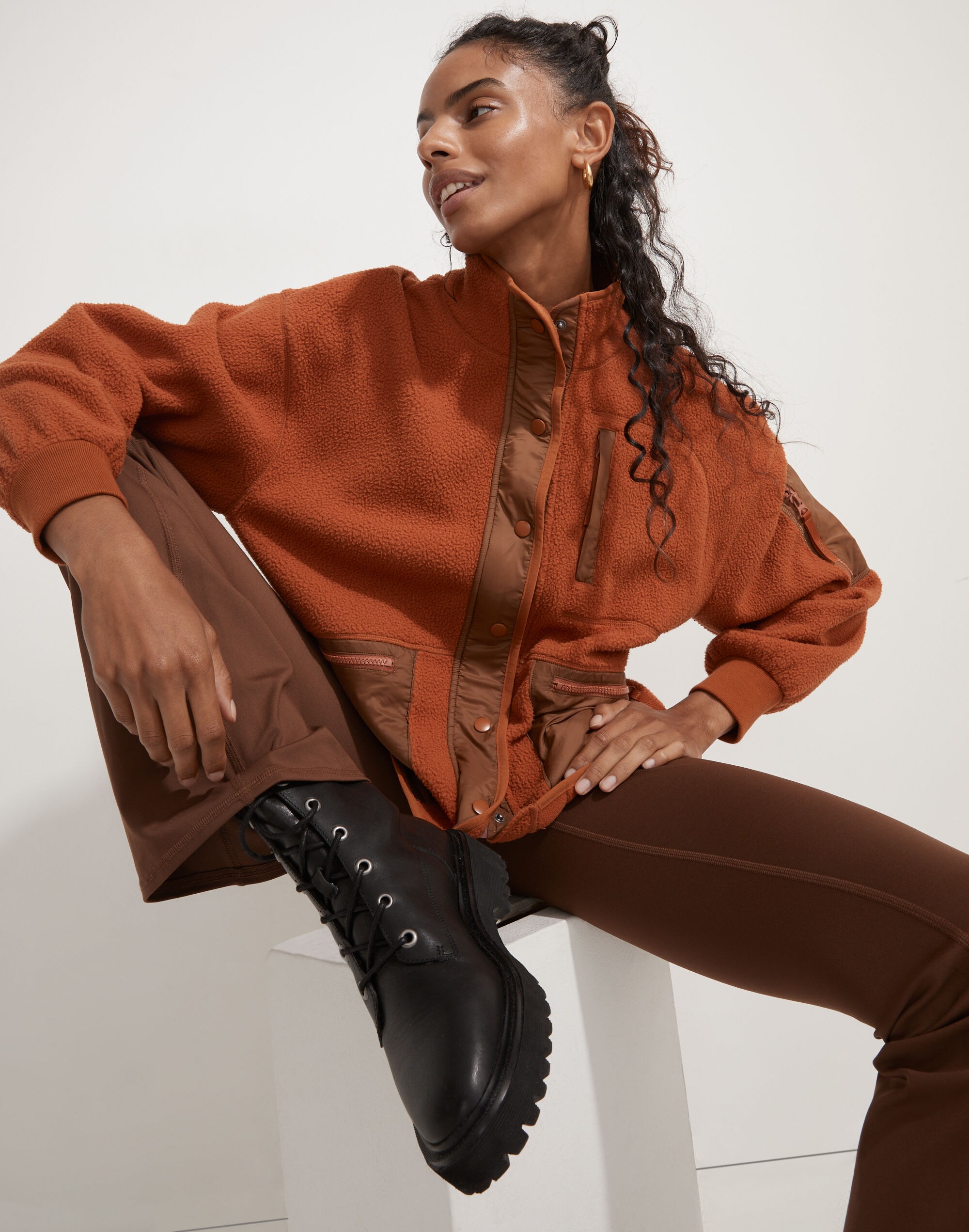 MWL (Re)sourced Sherpa Snap-Front Jacket | Madewell