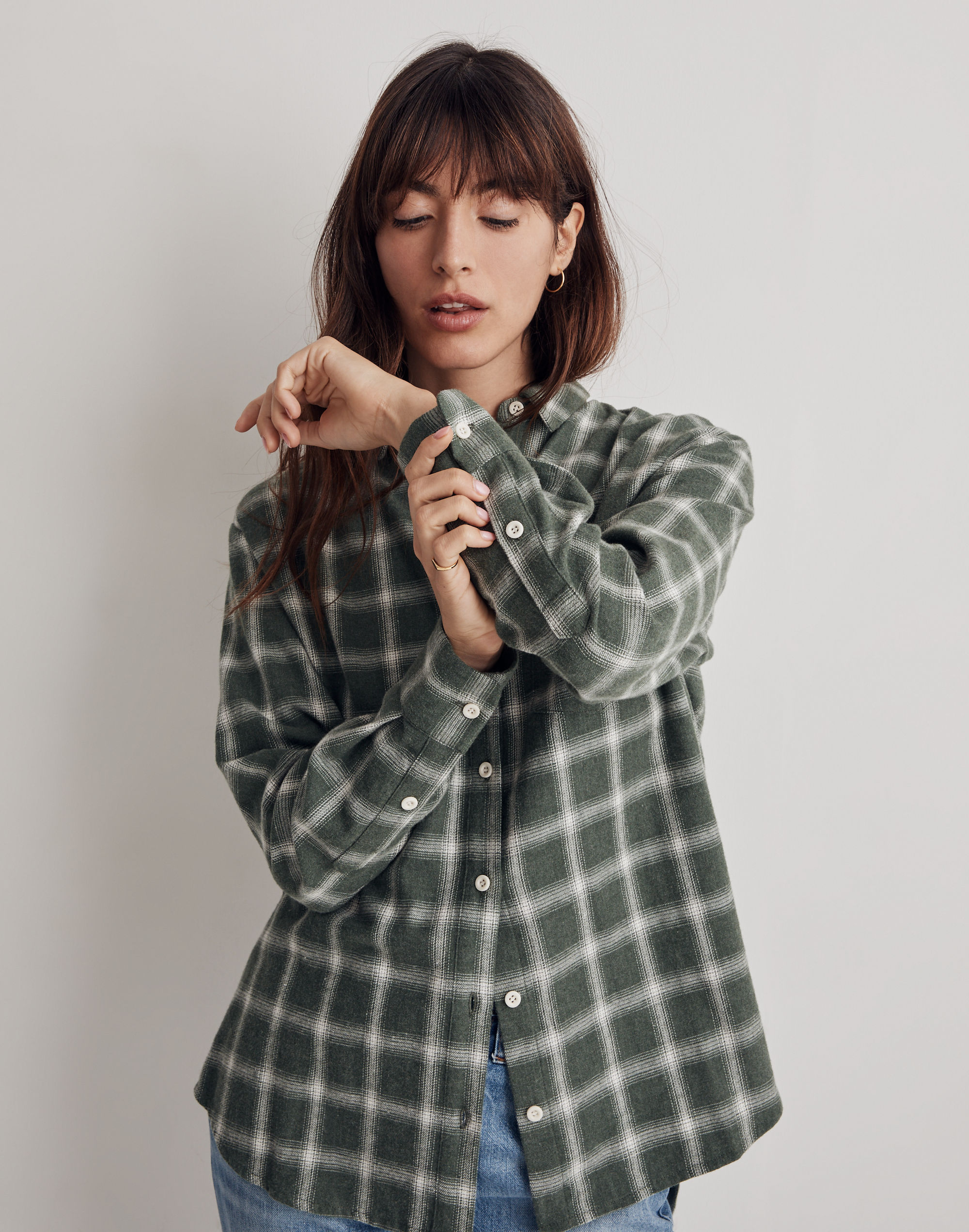 Oversized Ex-Boyfriend Shirt in Delford Plaid