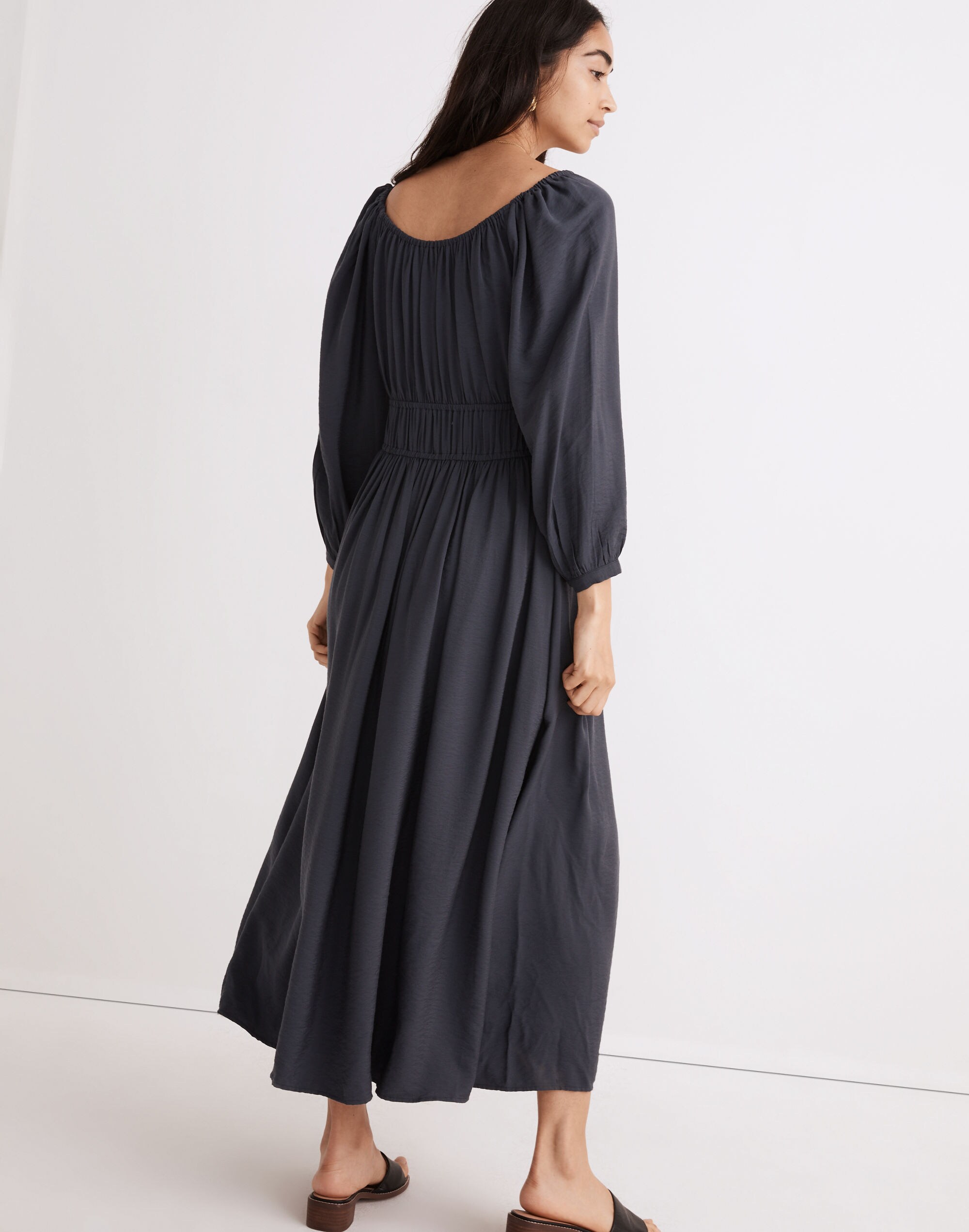 Twill Sophia Midi Dress