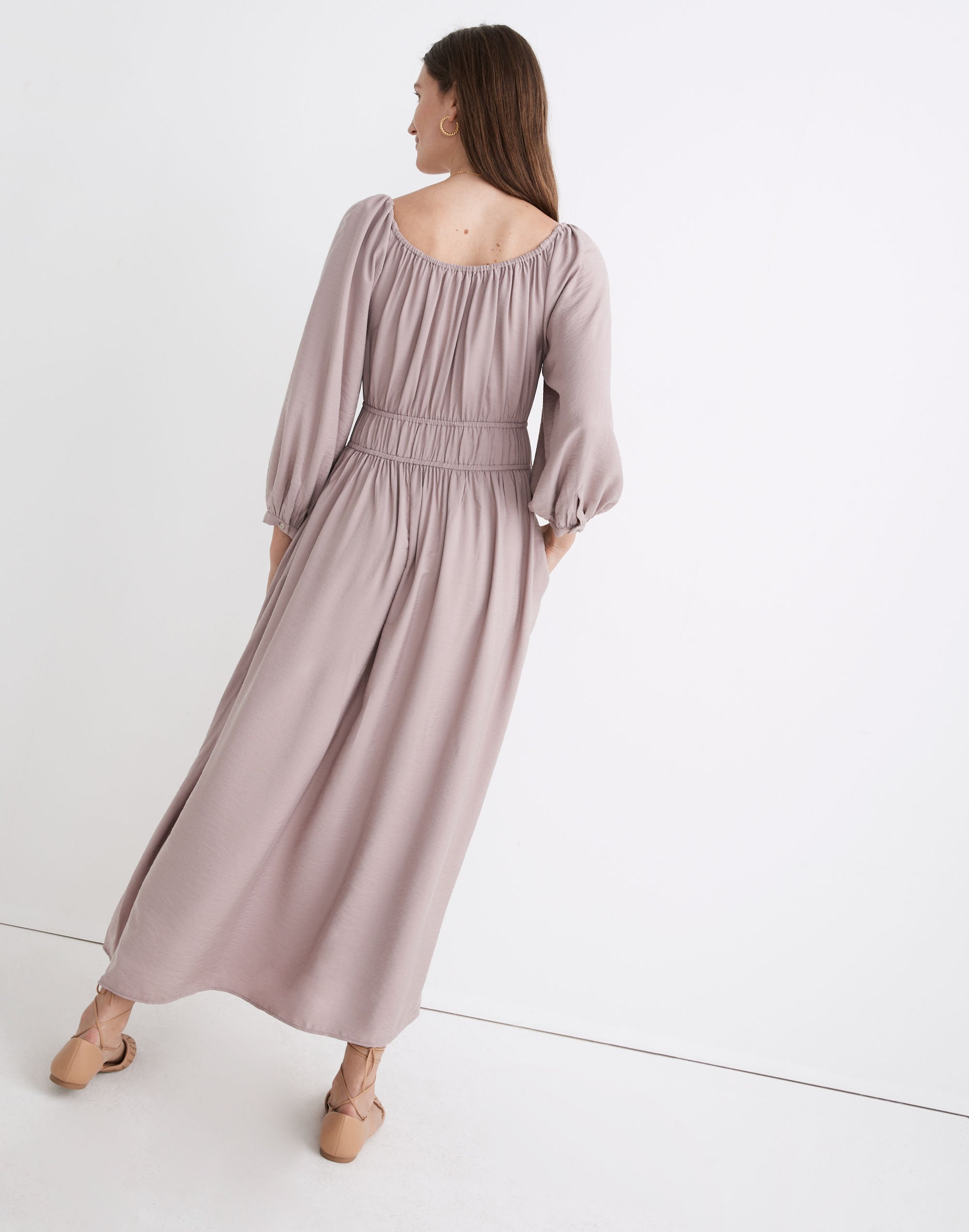 Twill Sophia Midi Dress