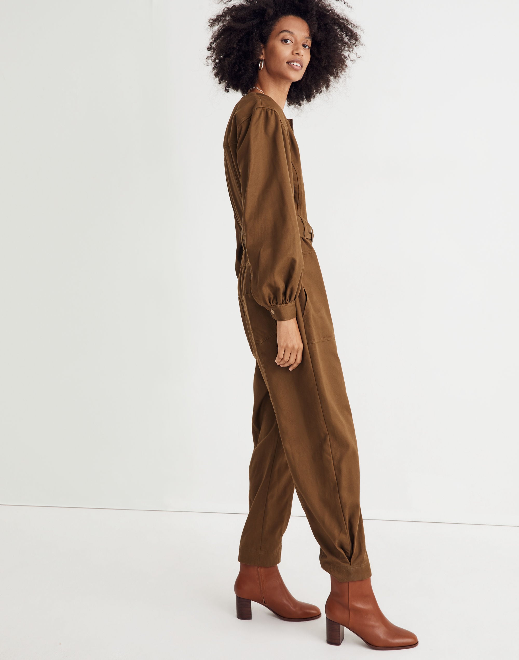 Petite Tapered-Leg Jumpsuit