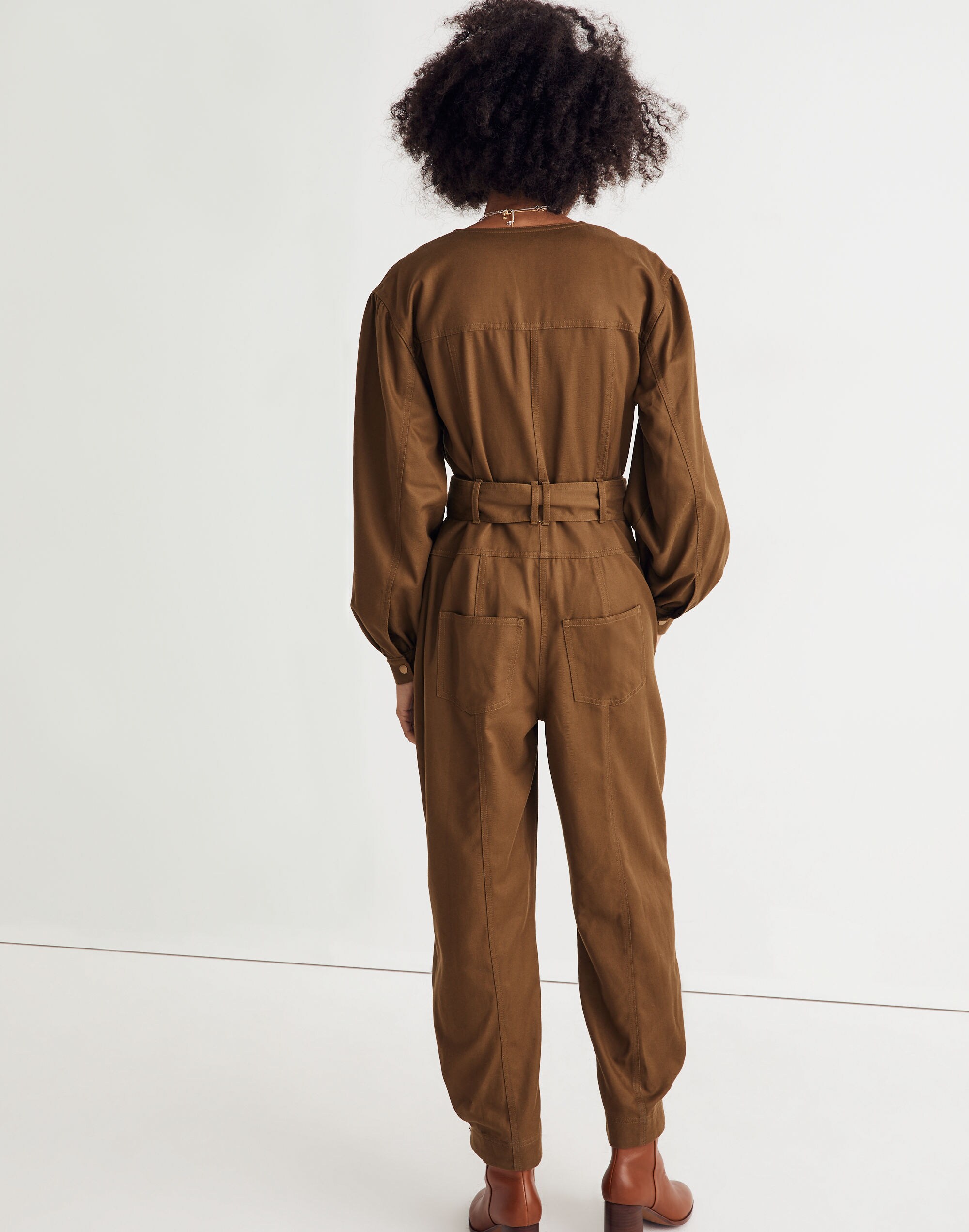 Tapered-Leg Jumpsuit