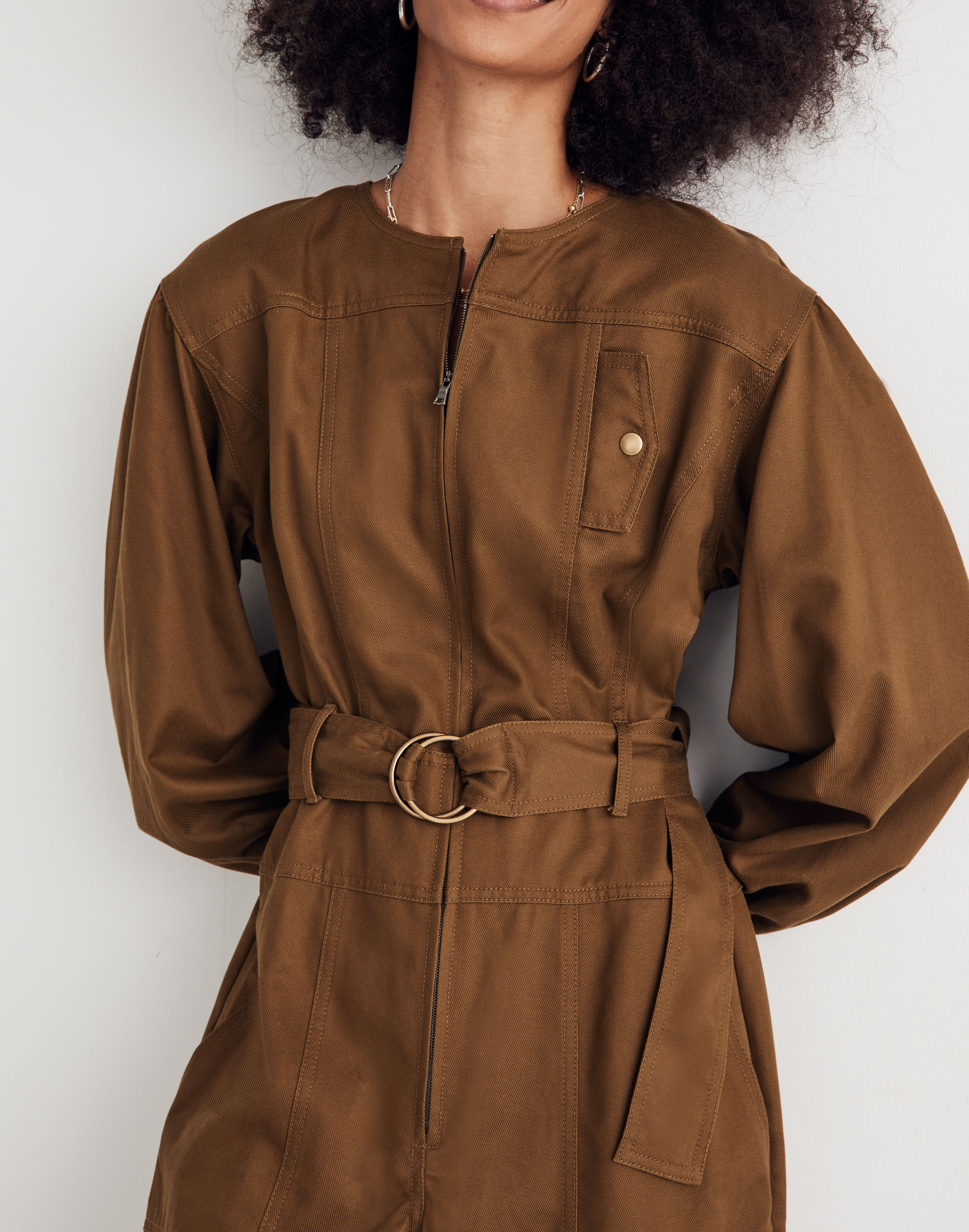 Petite Tapered-Leg Jumpsuit