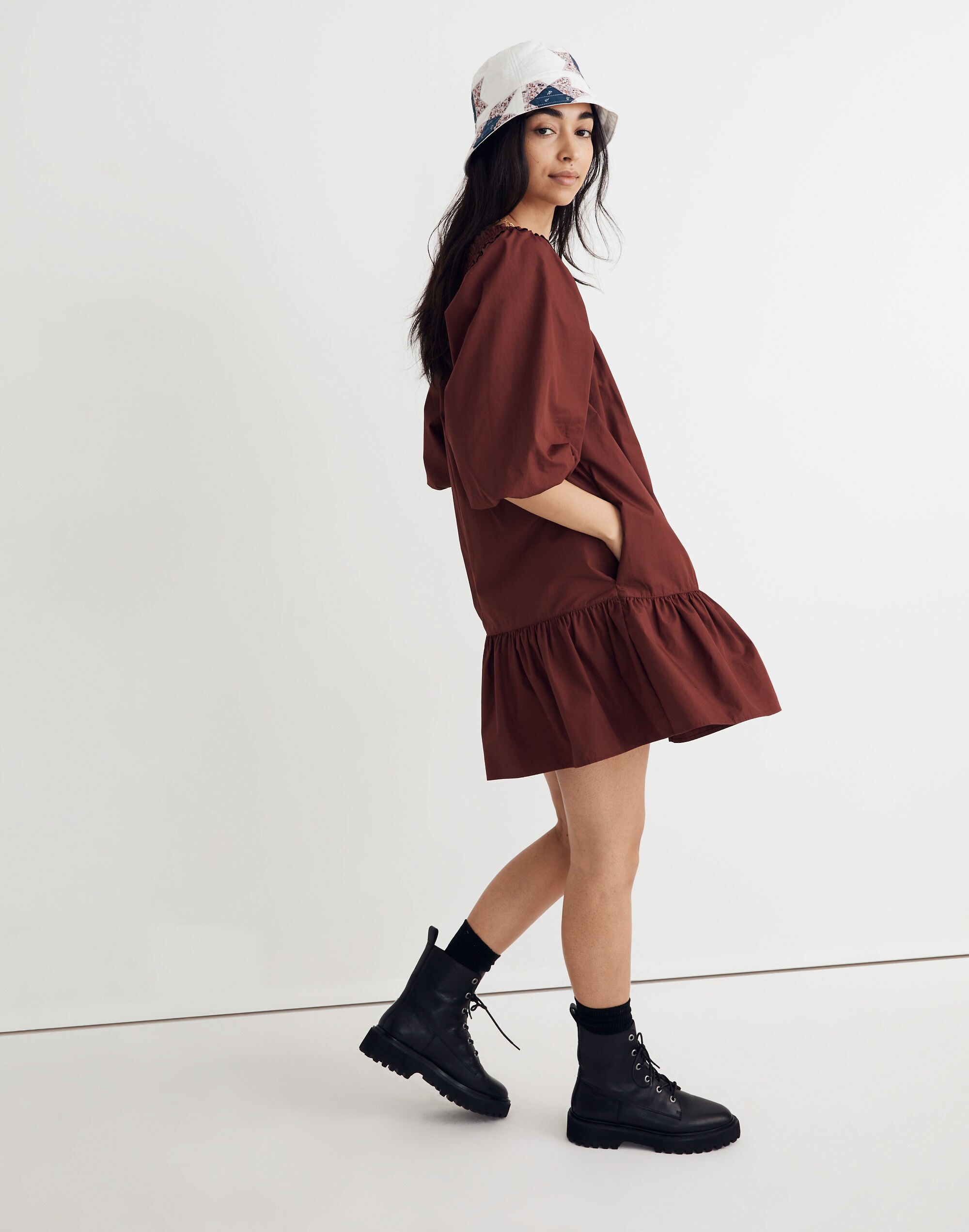 Poplin Mini Dress