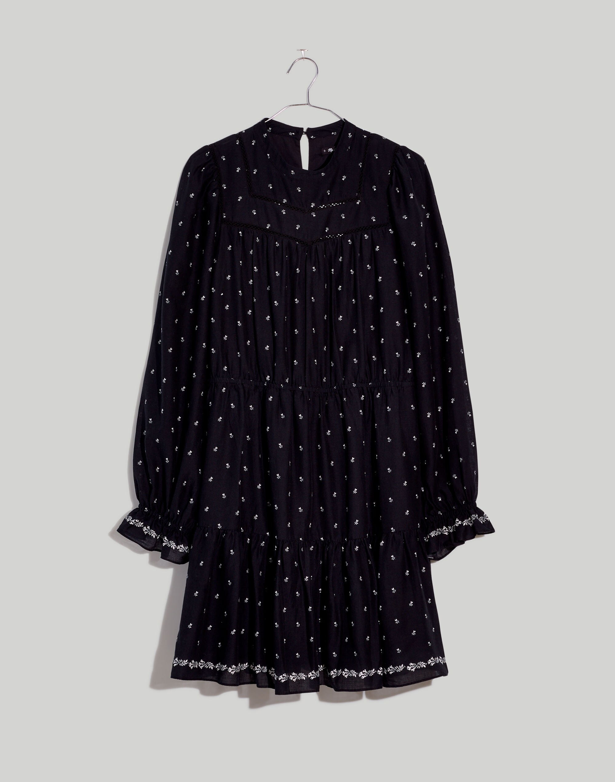 Mockneck Mini Dress in Welsh Blossoms