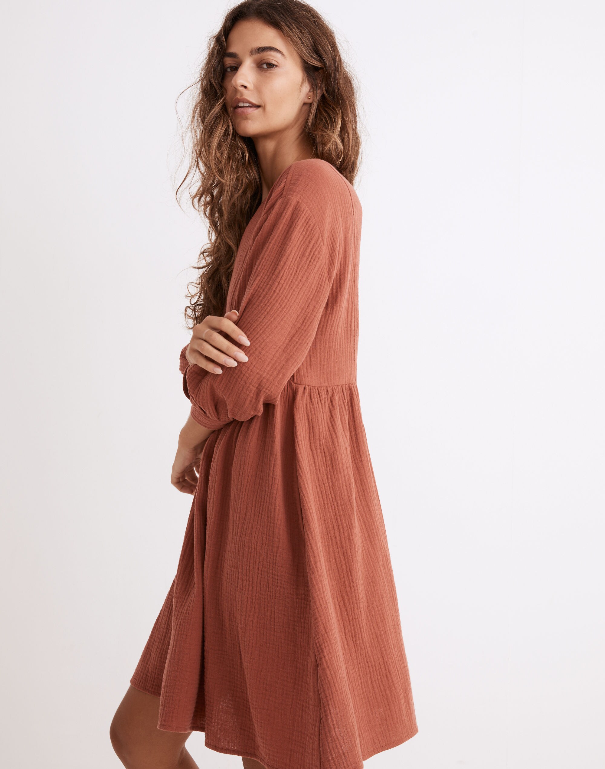 Lightspun V-Neck Mini Dress