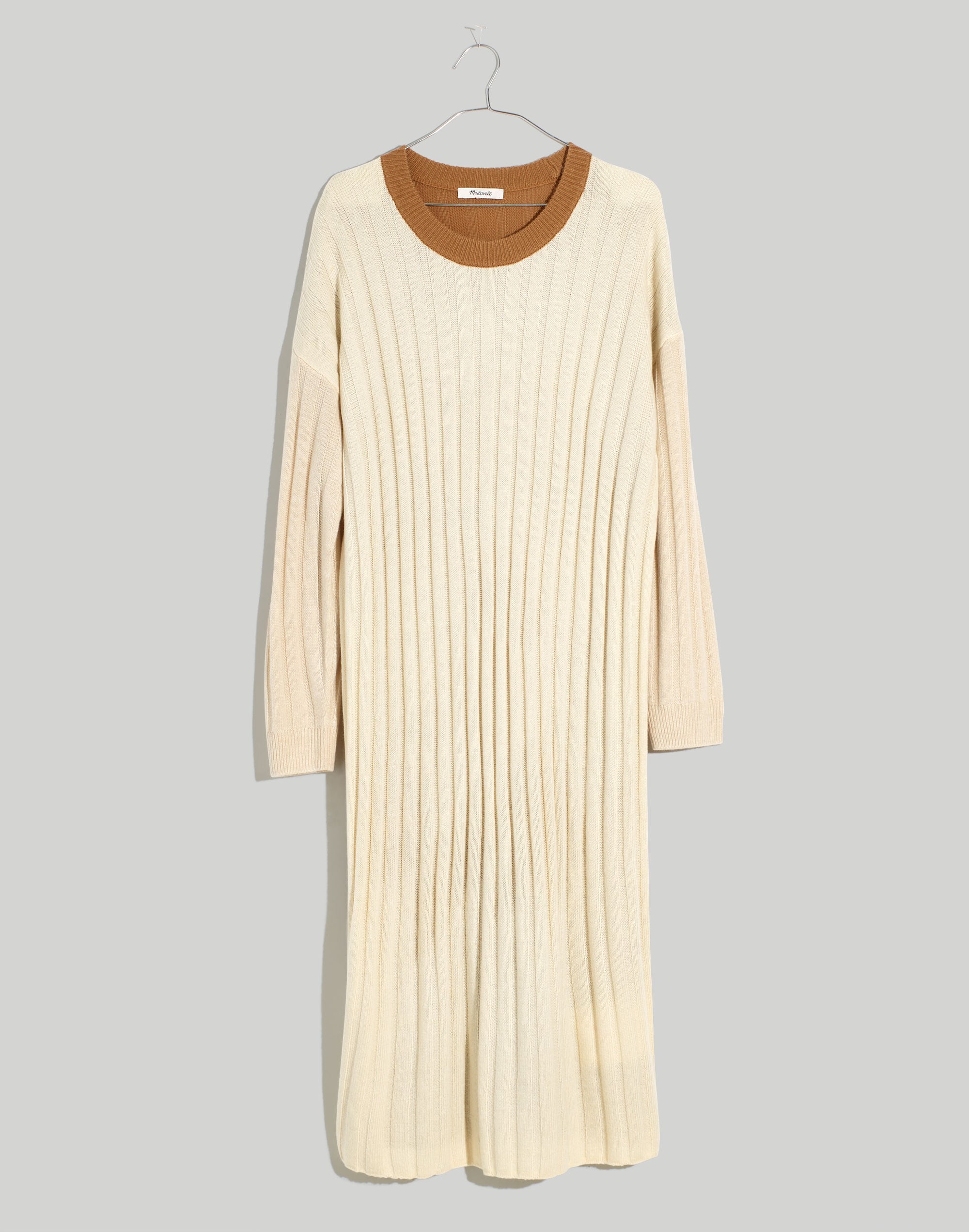 (Re)sourced Ribbed Midi Sweater Dress