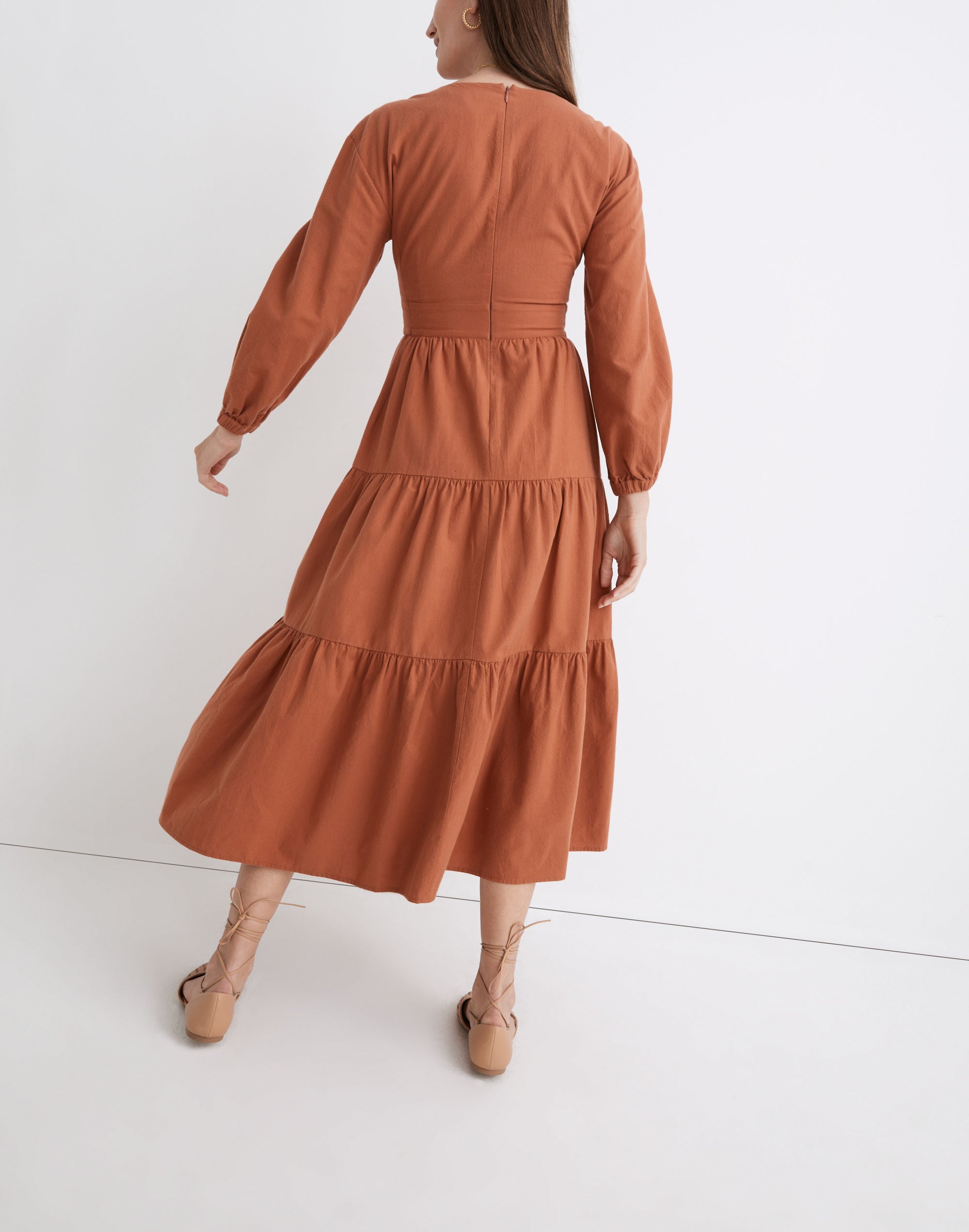 Petite Crepe Cutout Midi Dress