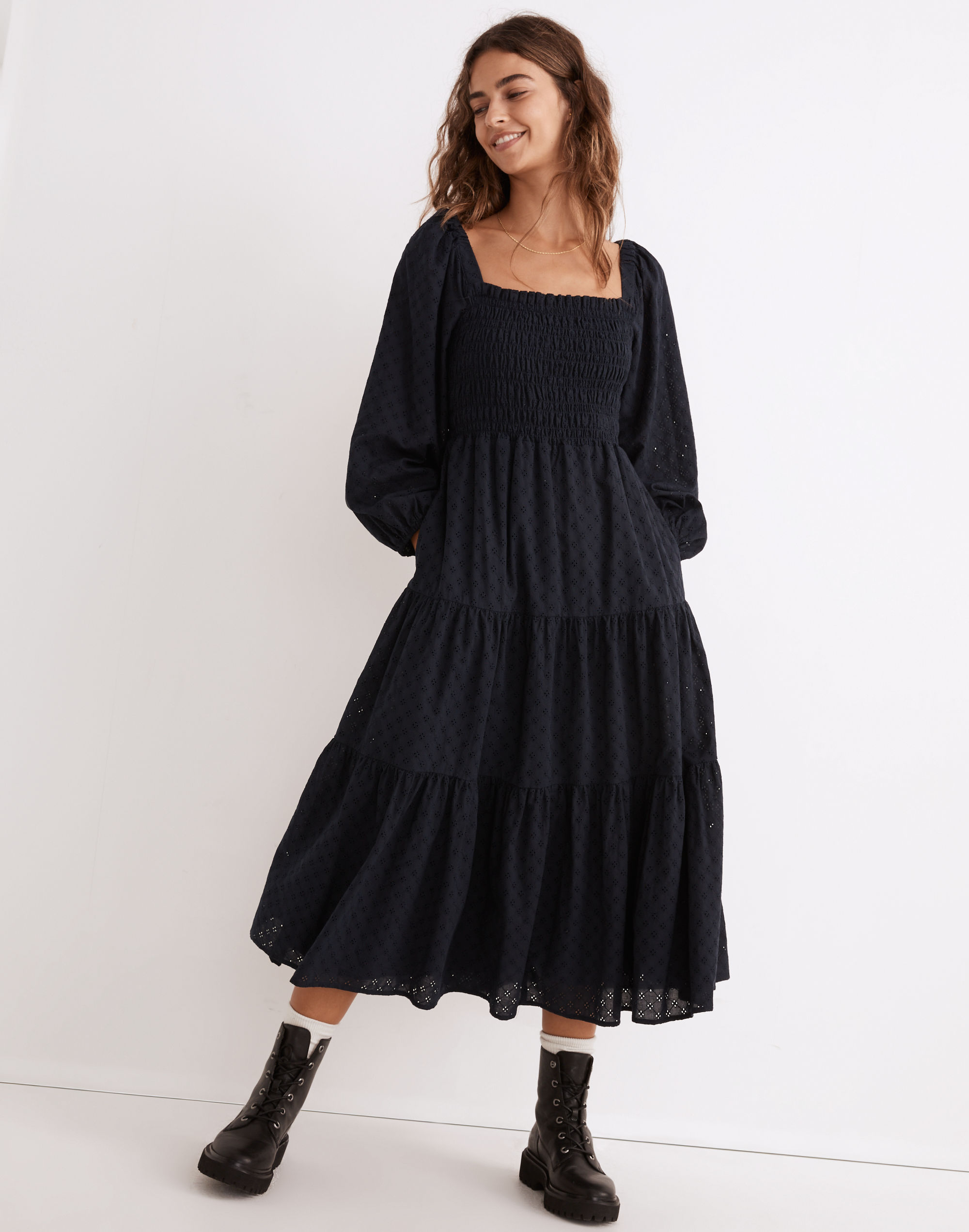 Lucie Cutout-Back Midi Dress