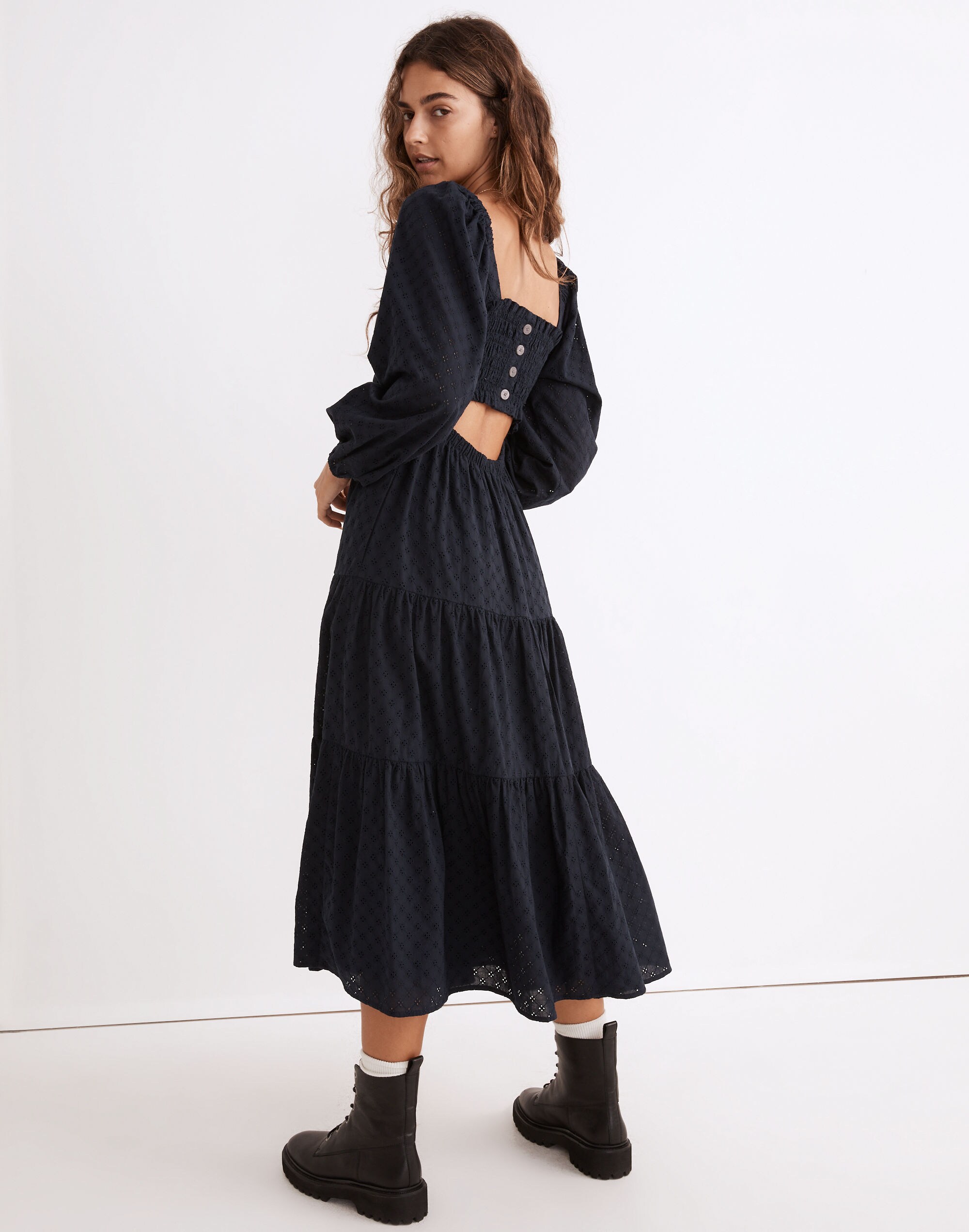 Lucie Cutout-Back Midi Dress