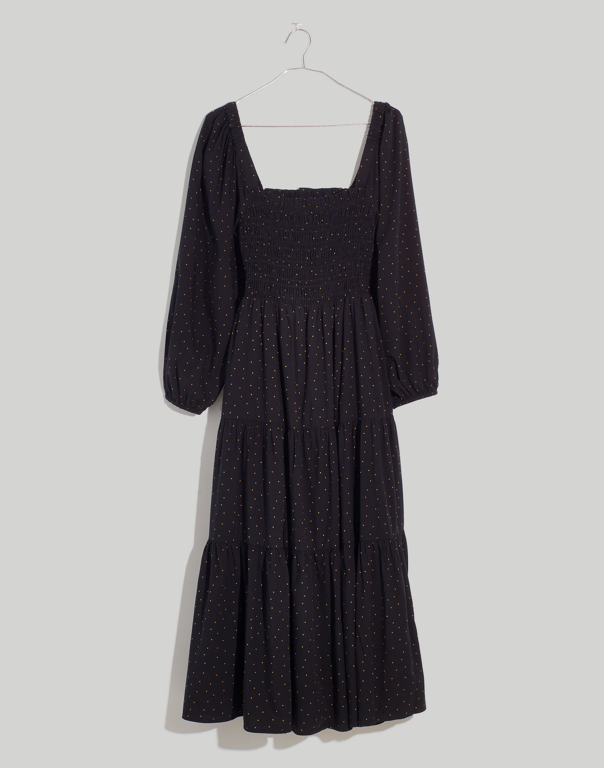 Petite Lucie Tiered Midi Dress in Dot