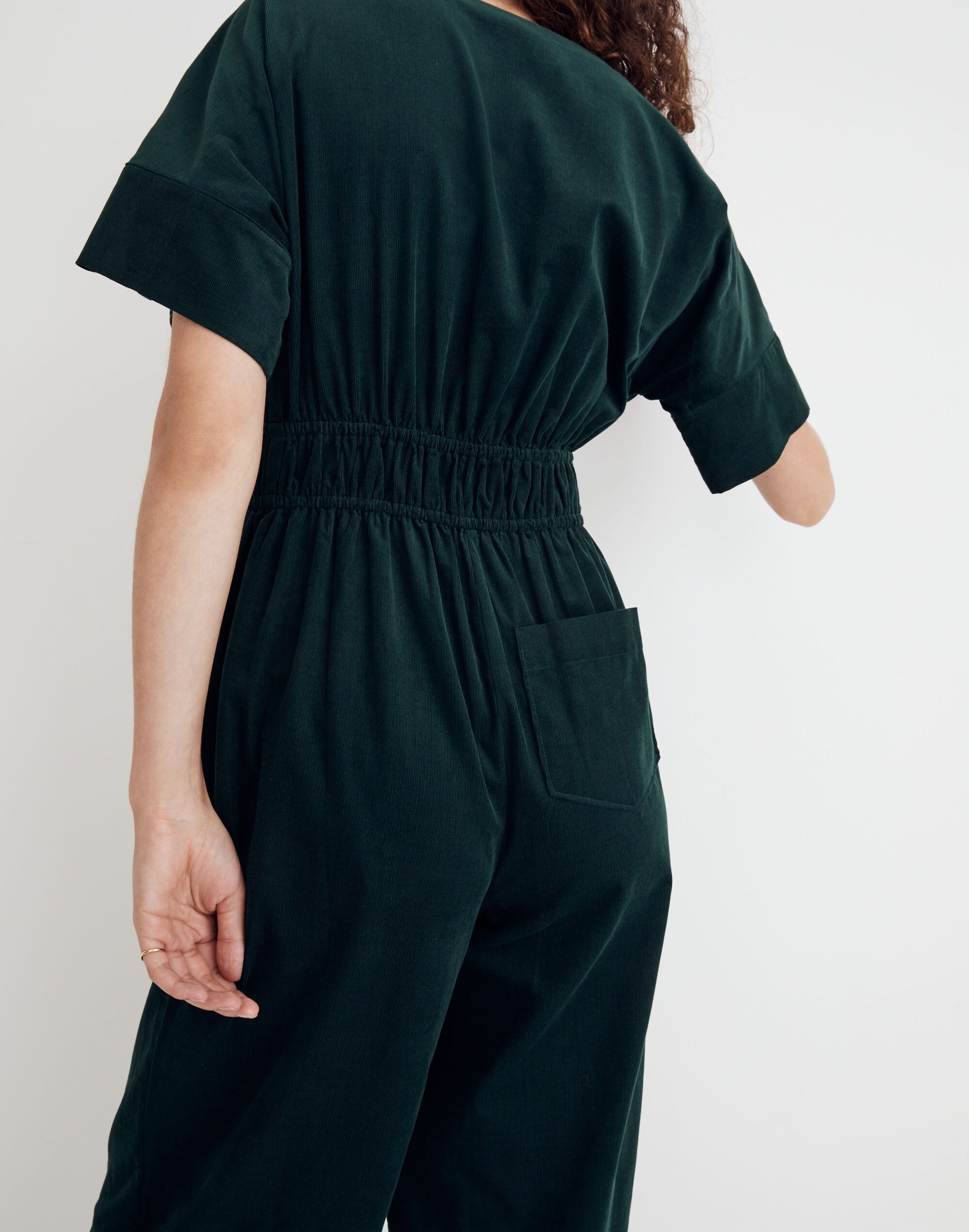 Corduroy Sophia Straight-Leg Jumpsuit