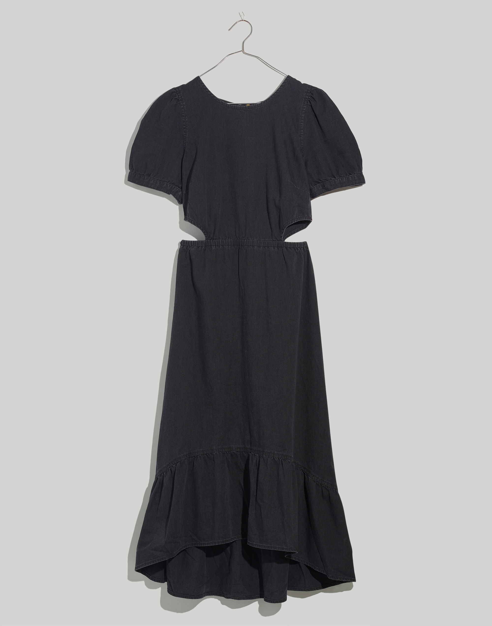 Denim Cutout Midi Dress in Mulgrove Wash