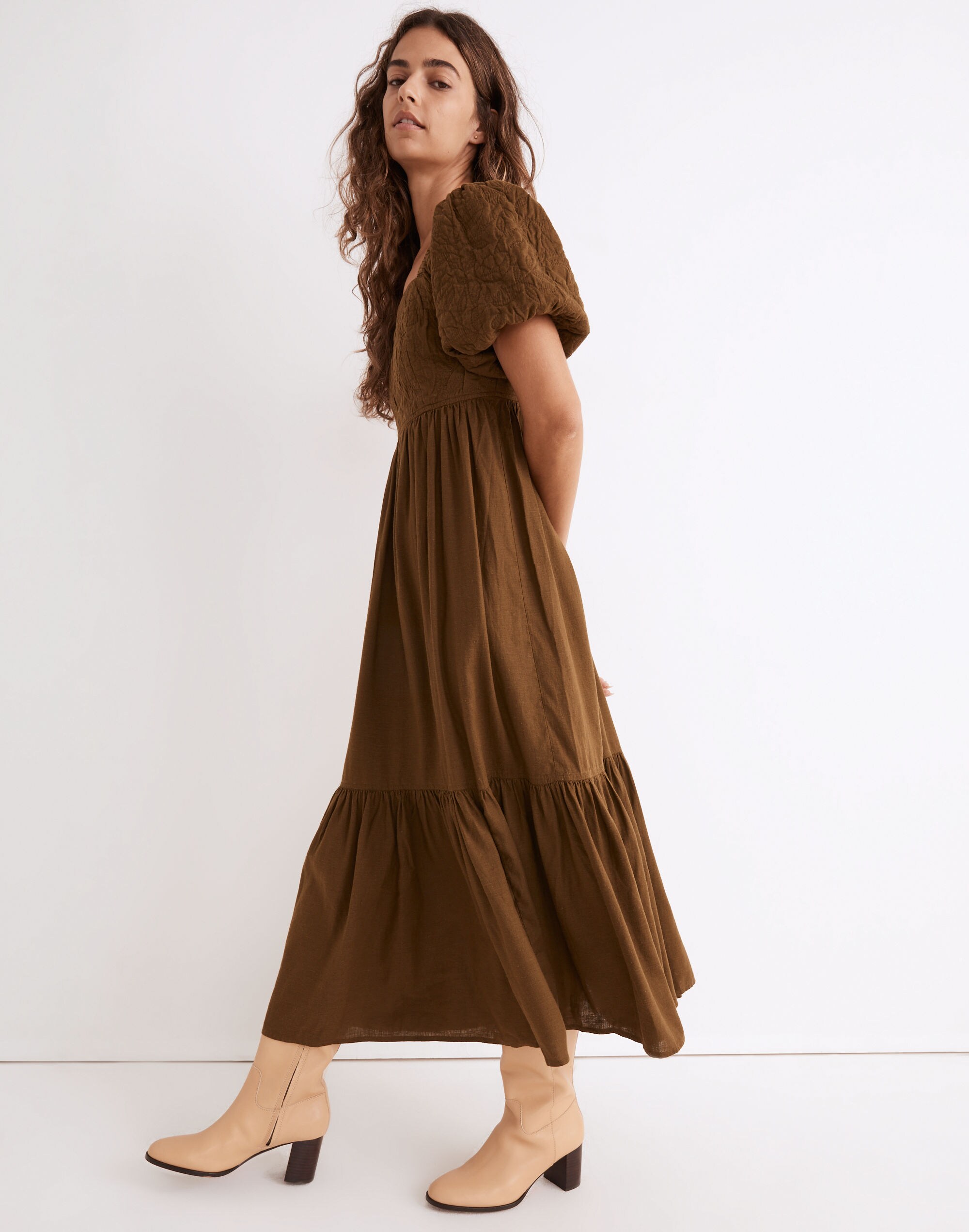 Tiered Midi Dress