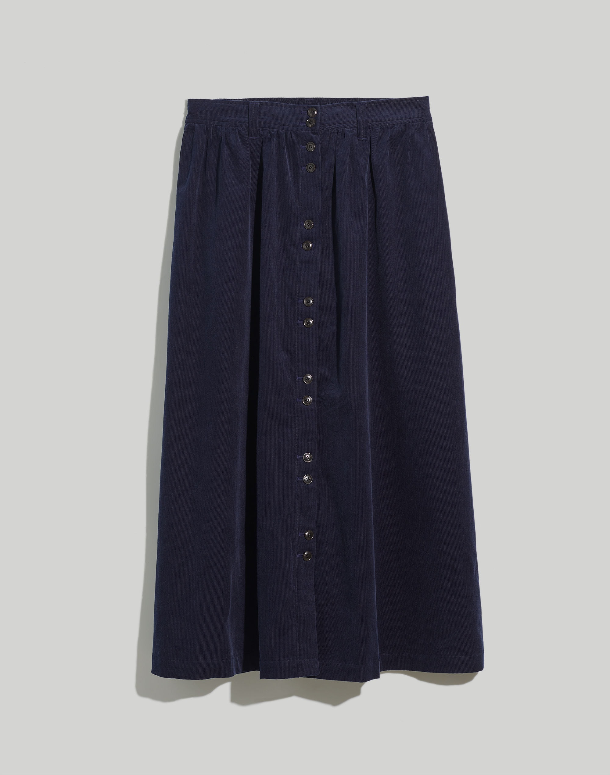 Baby Corduroy Button-Front Midi Skirt