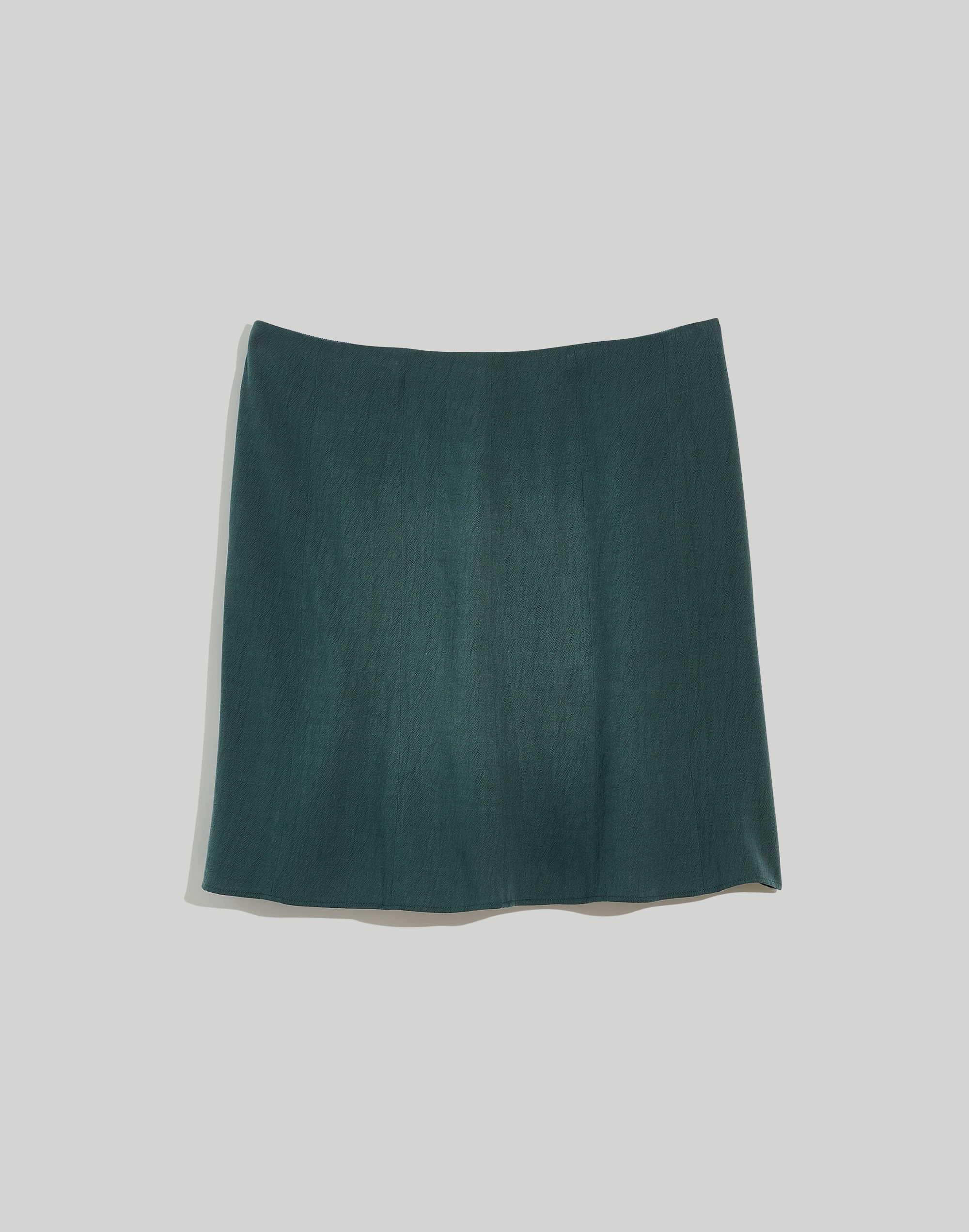 Side-Zip Mini Slip Skirt