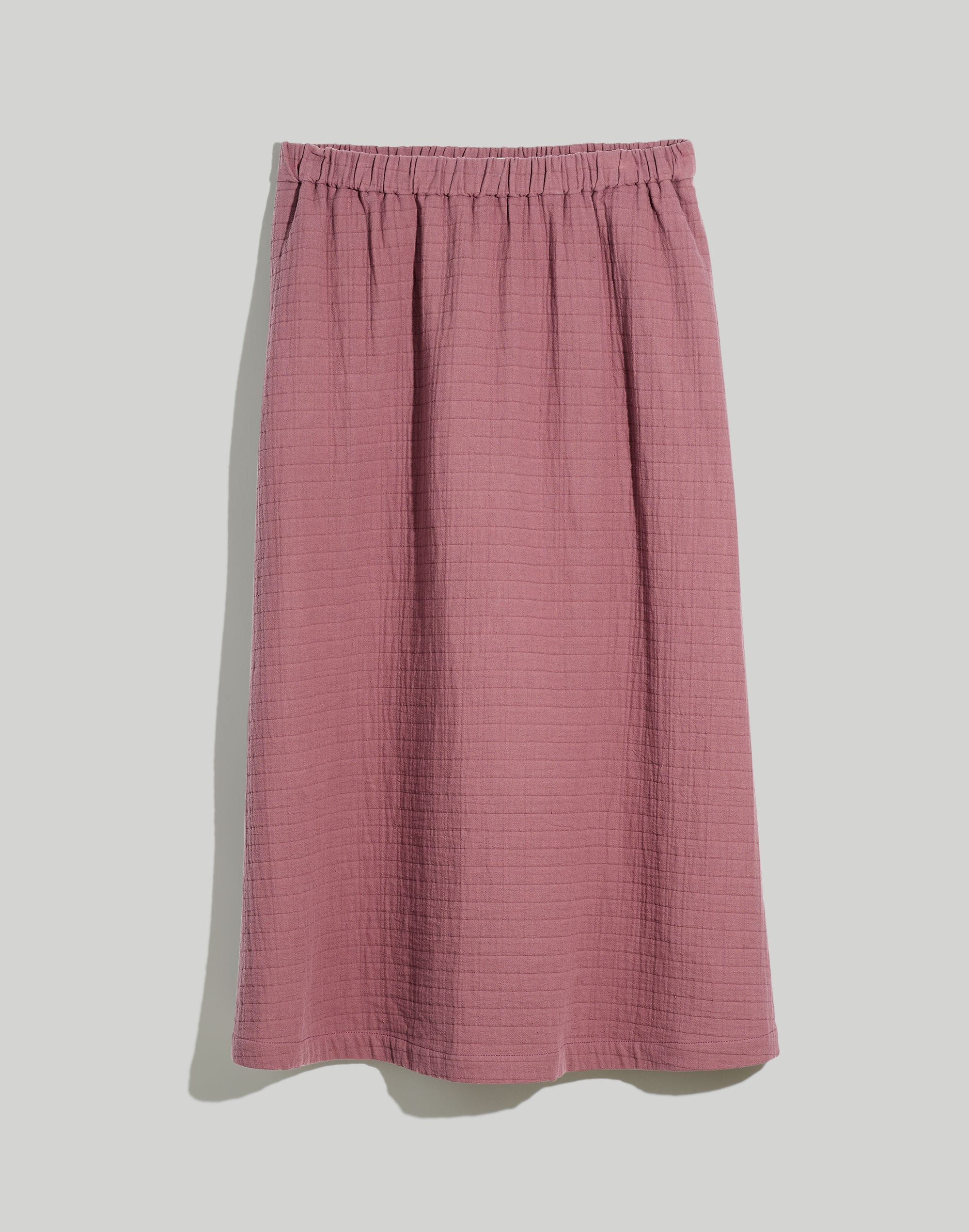 Quilted Jacquard A-Line Midi Skirt