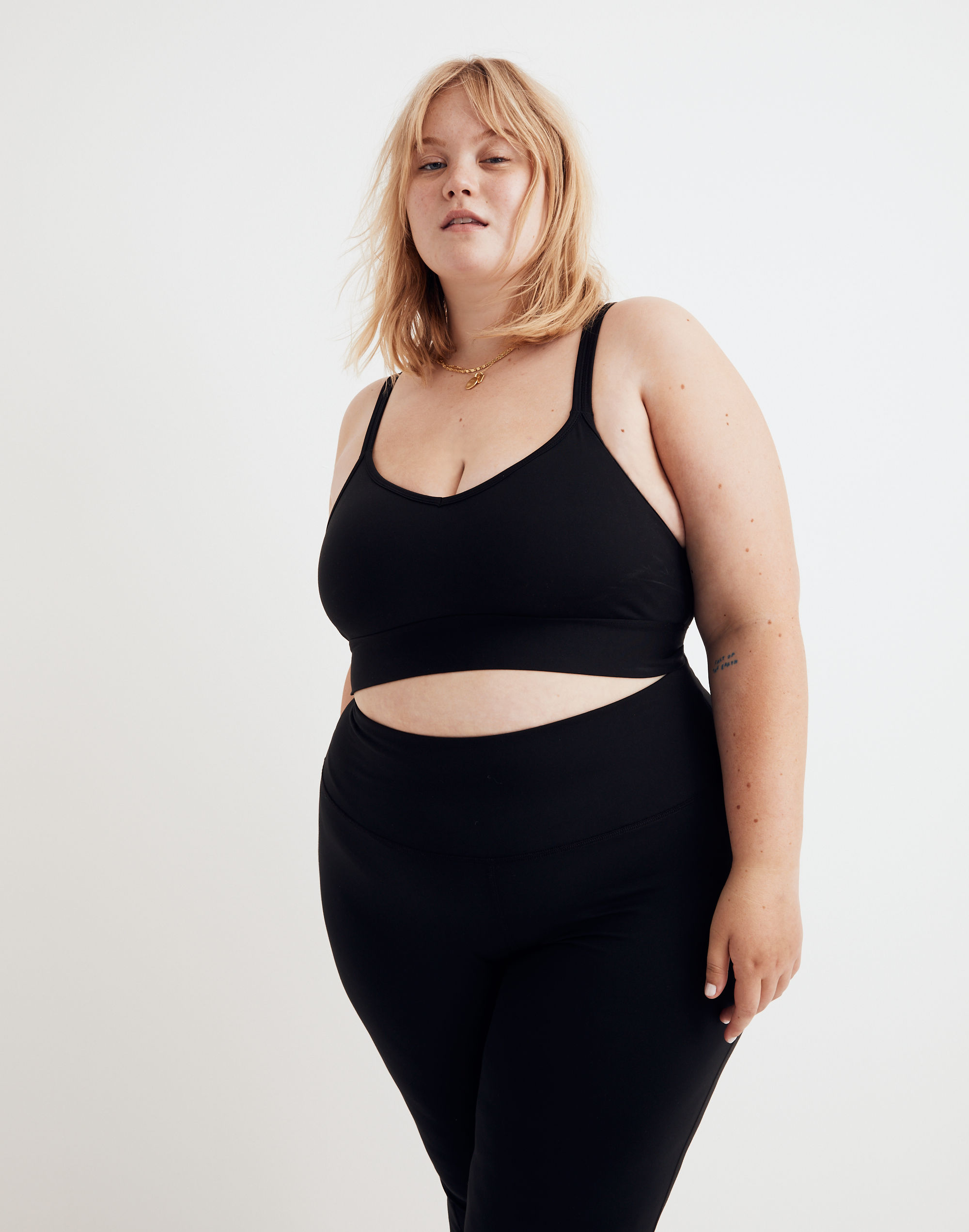 plus mwl flex strappy sports bra