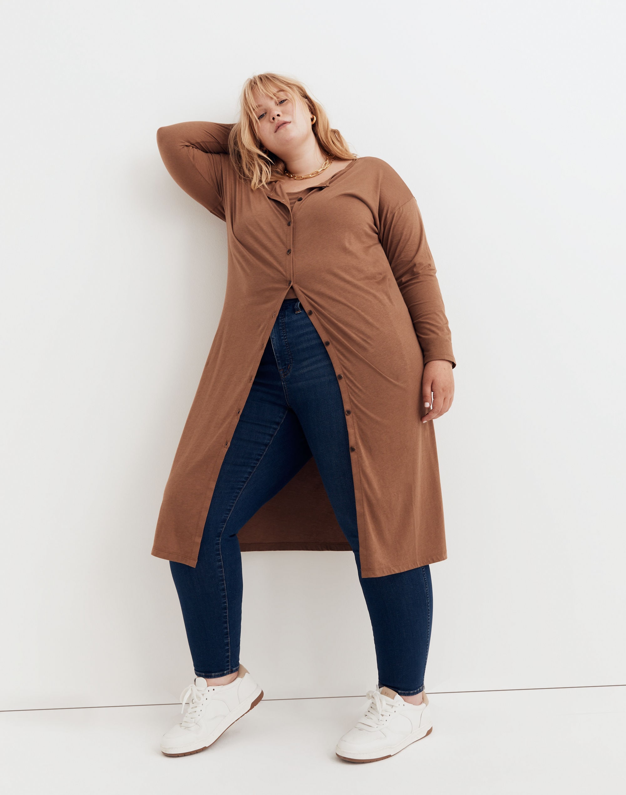 Plus Duster Cardigan Twin Set