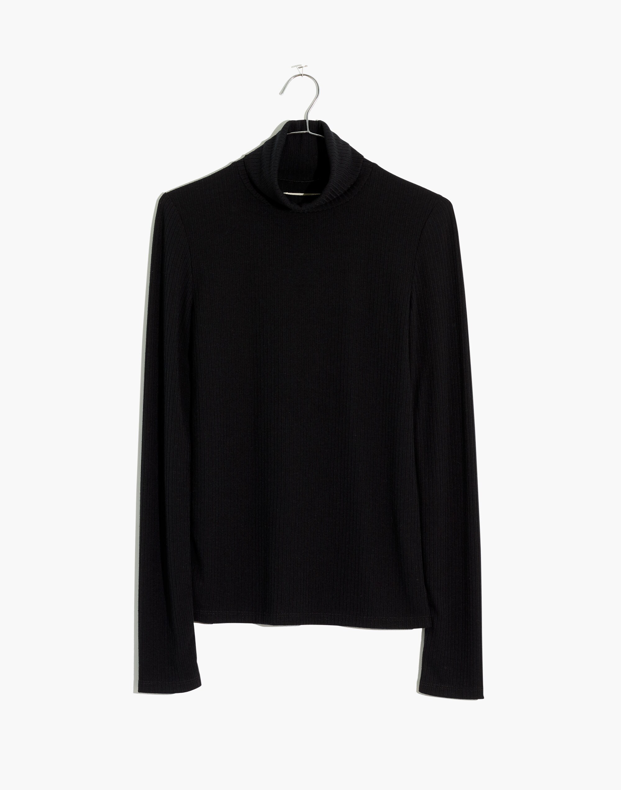 Plus Ribbed Turtleneck Top