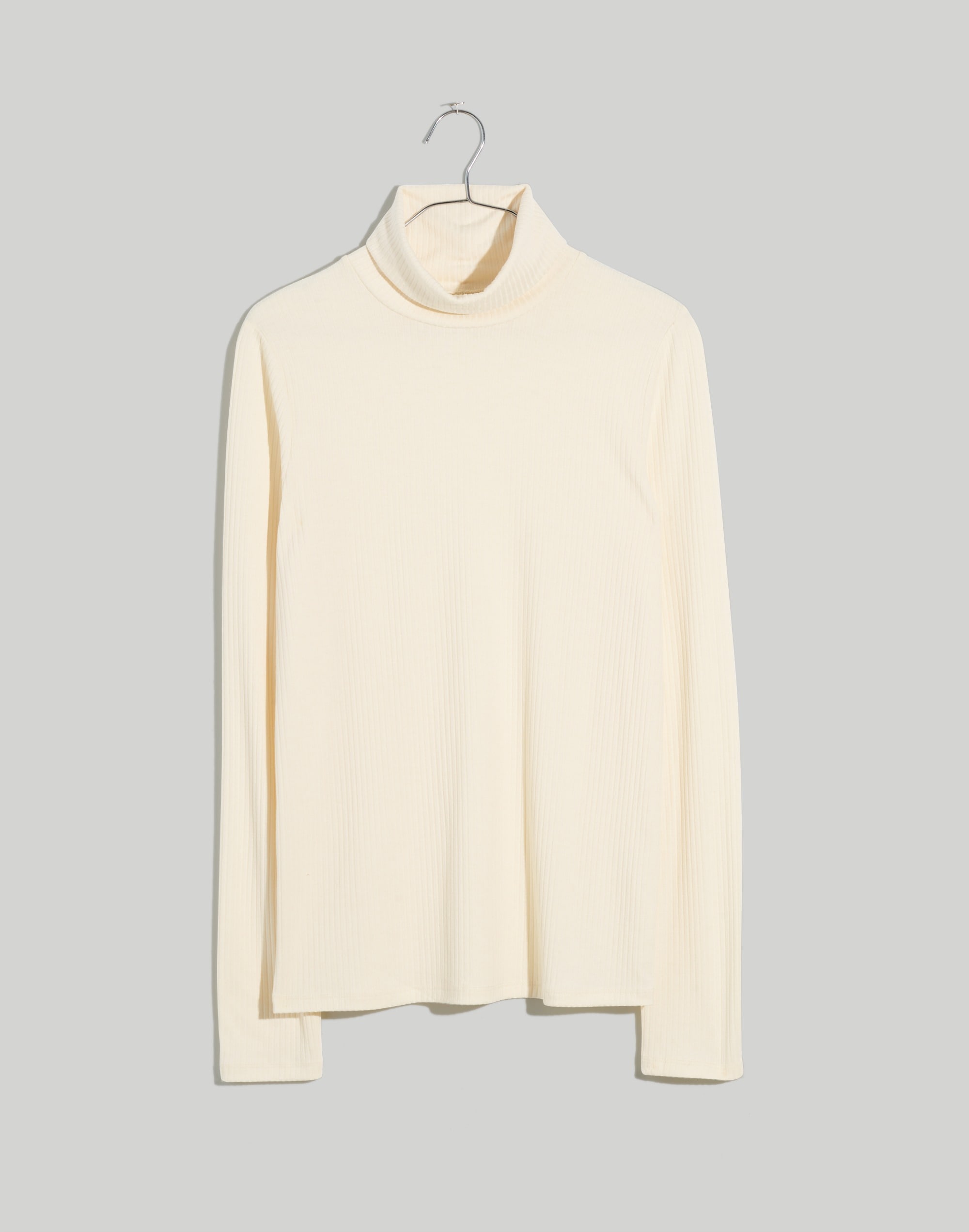 Plus Ribbed Turtleneck Top
