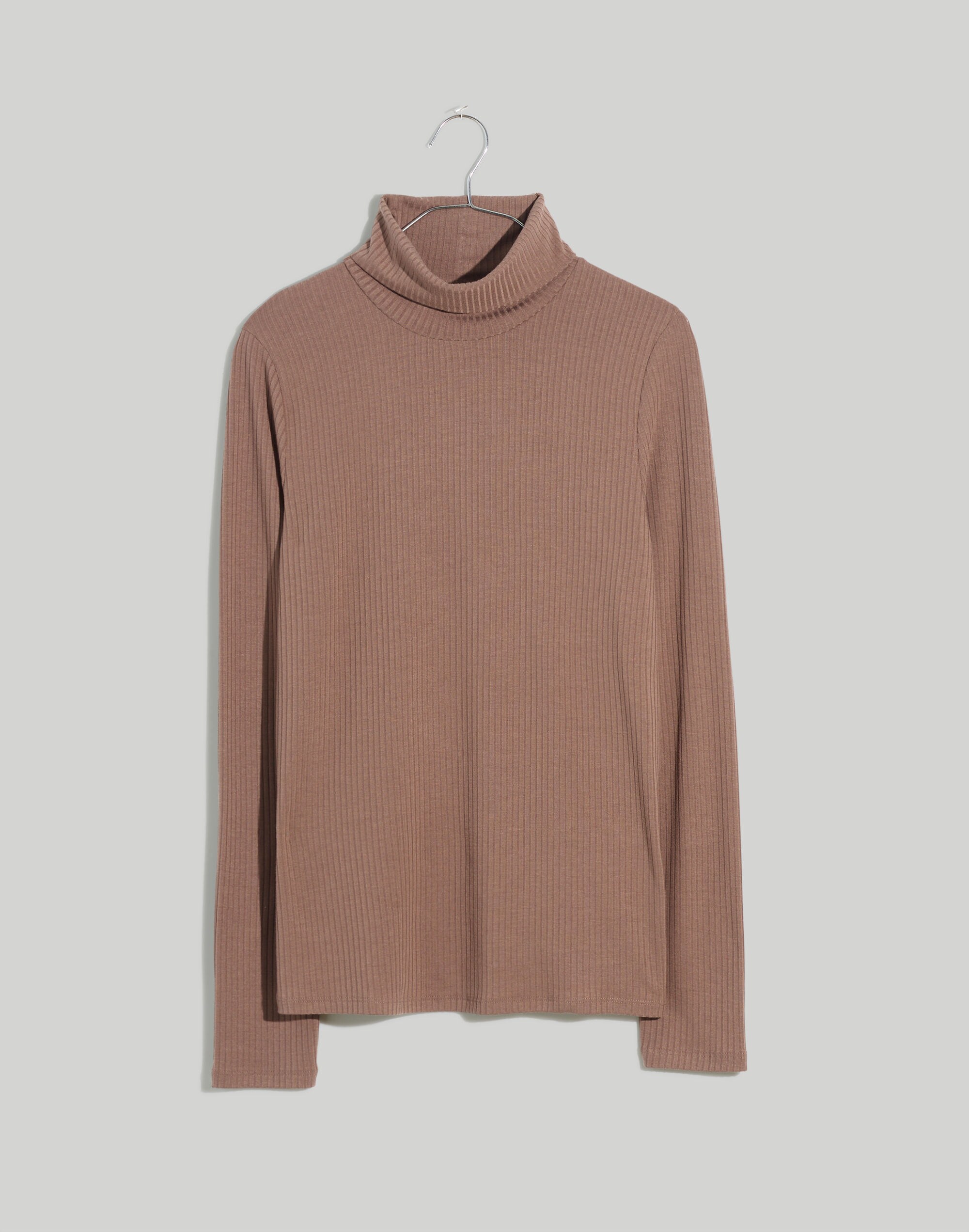 Plus Ribbed Turtleneck Top