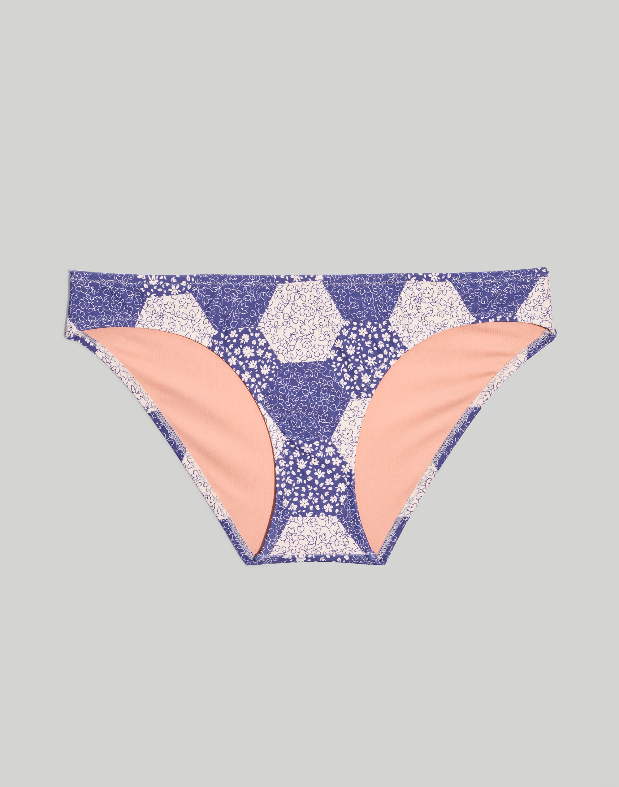 Madewell Second Wave Classic Bikini Bottom in Patchwork Floral