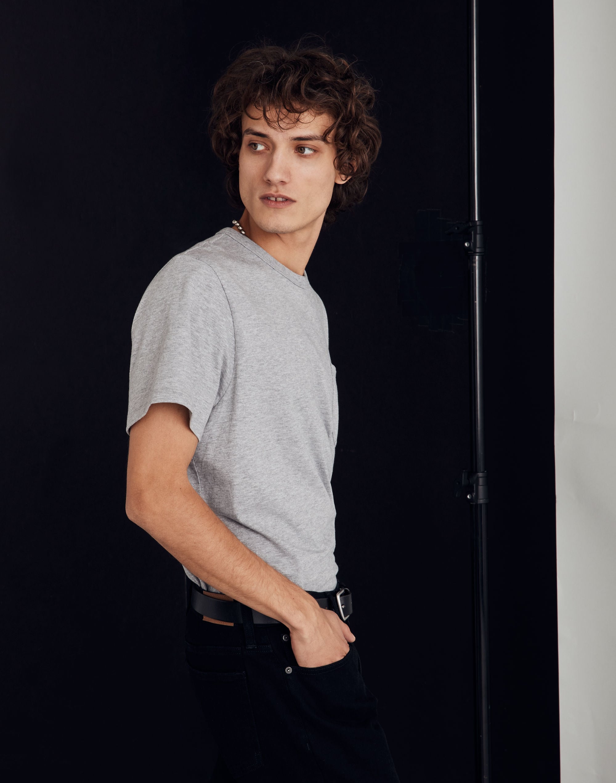 Garment-Dyed Allday Crewneck Pocket Tee