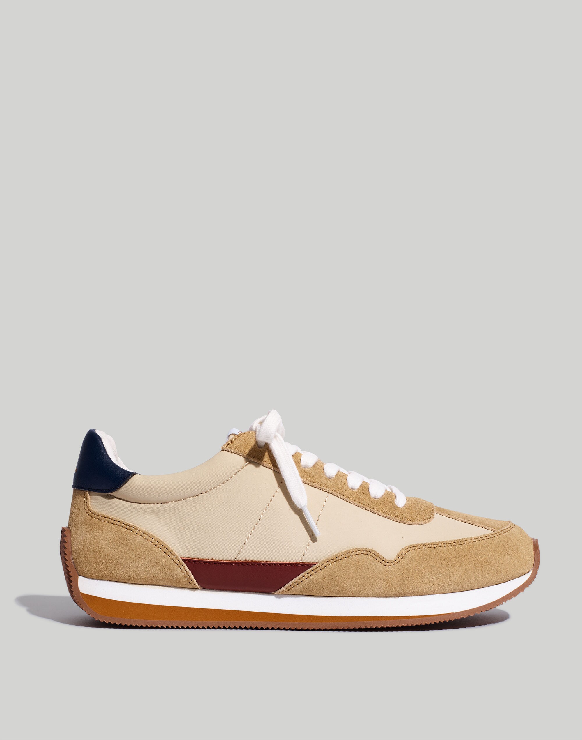 League Sneakers in Washed Nubuck and Suede