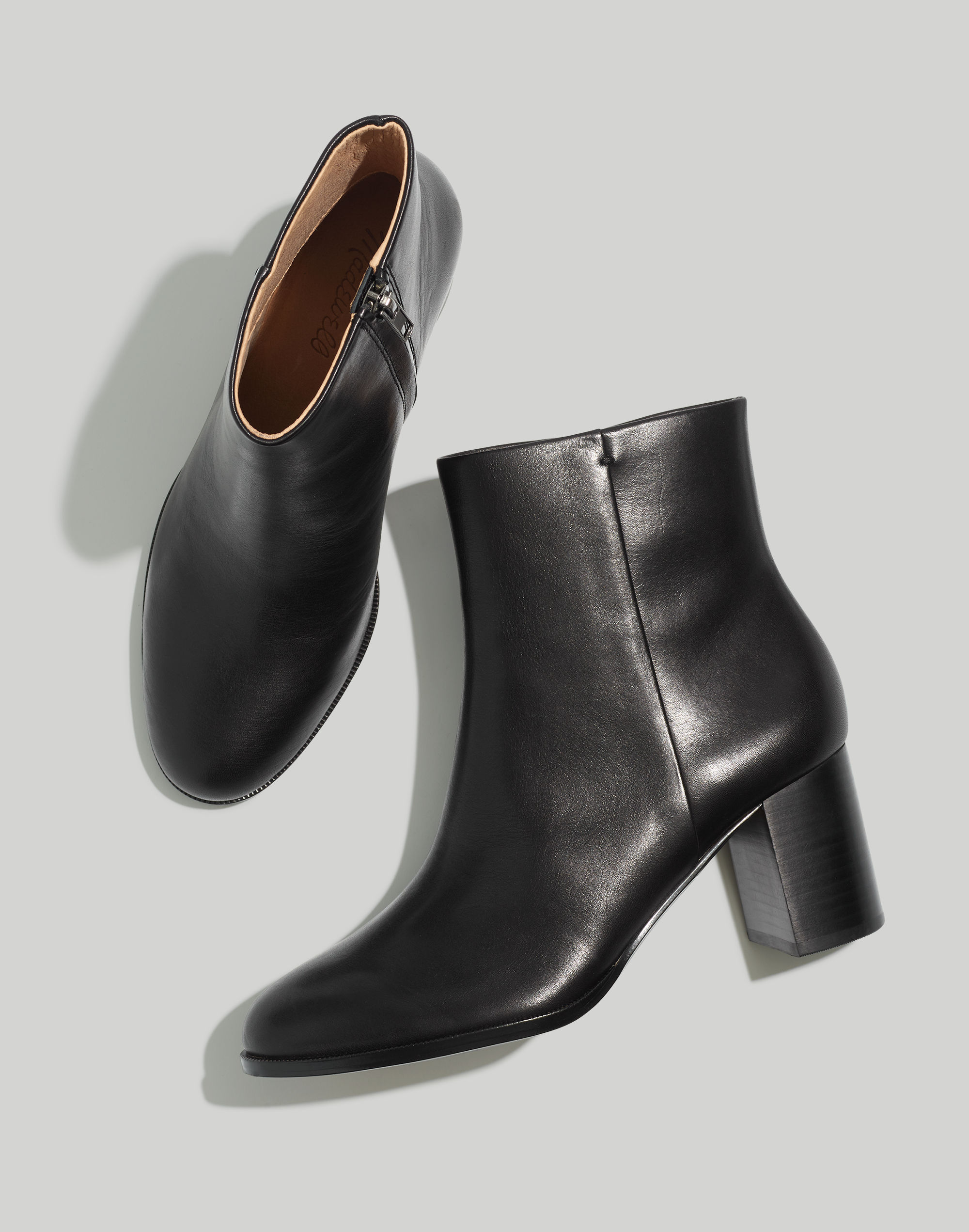 The Mira Side-Seam Ankle Boot in Leather