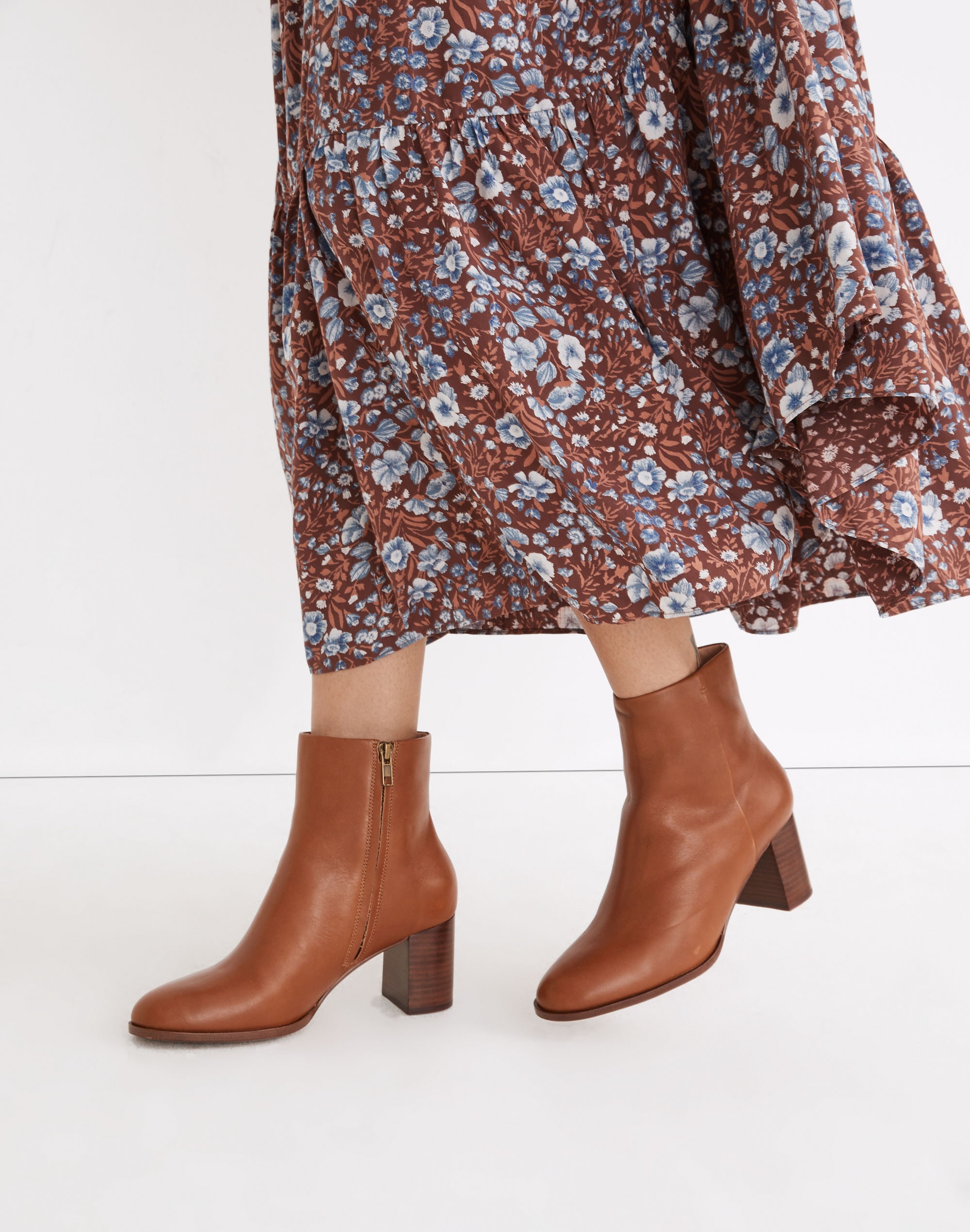 The Mira Side-Seam Ankle Boot in Leather