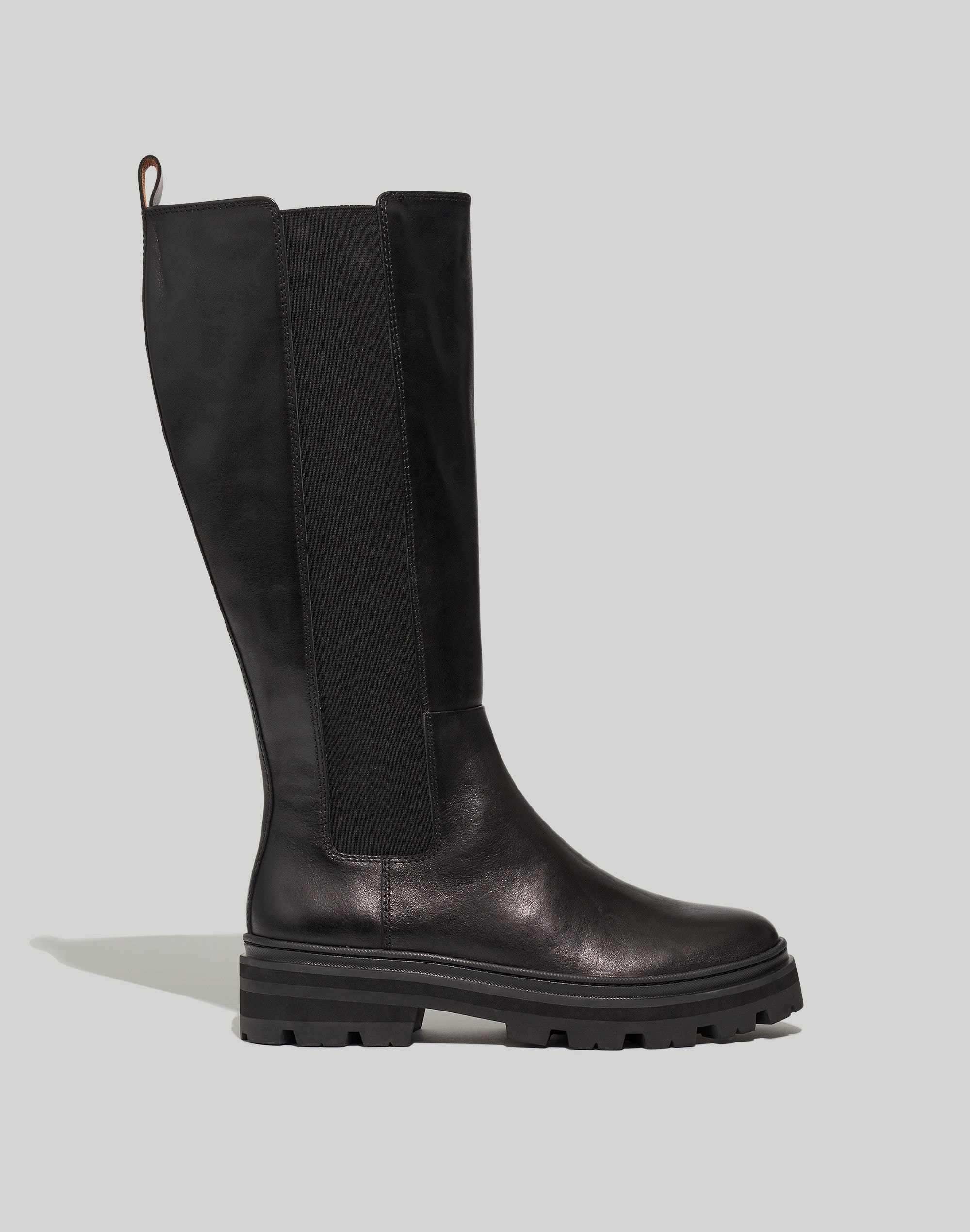 The Poppy Tall Lugsole Boot with Extended Calf