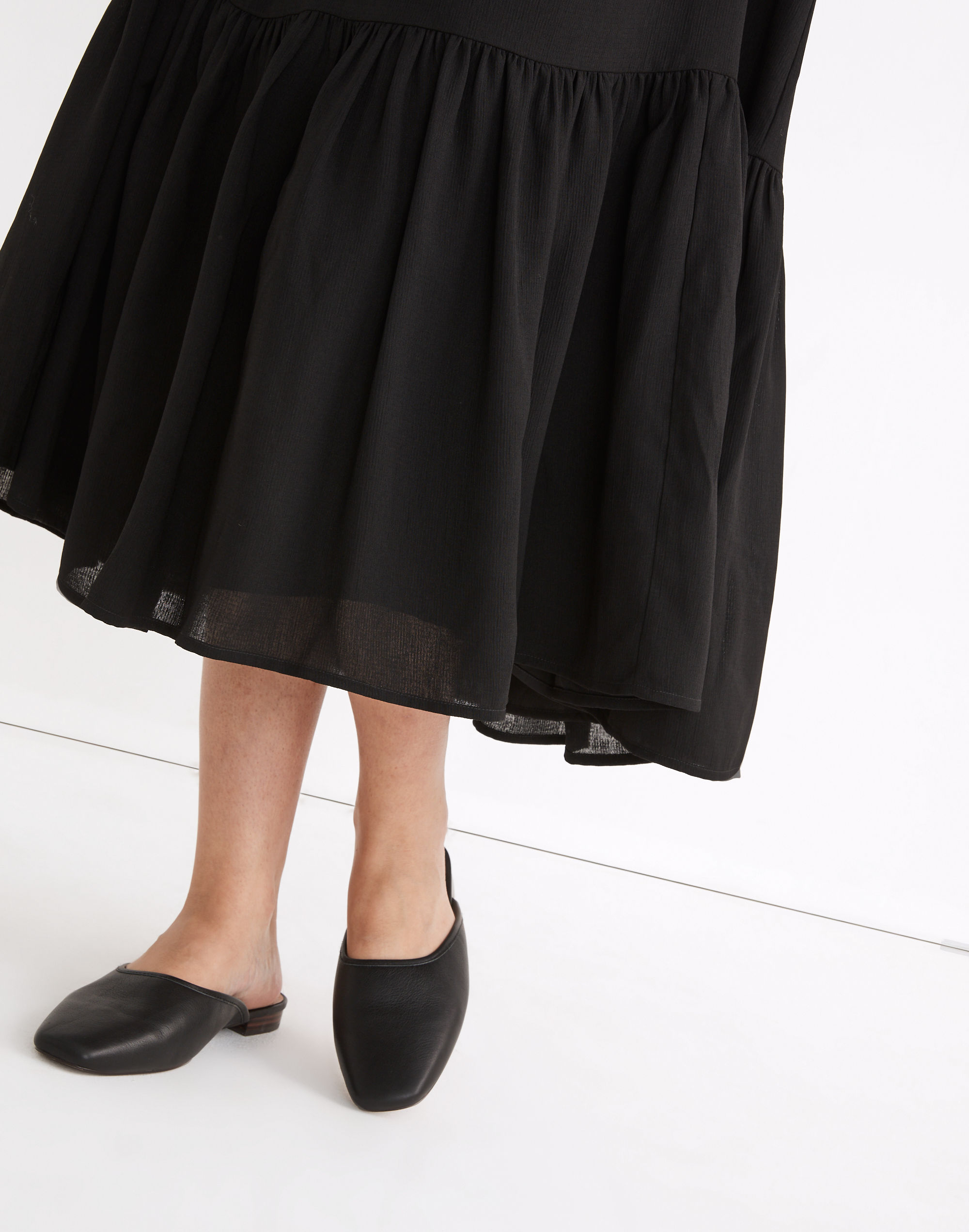 The Adelia Mule in Leather