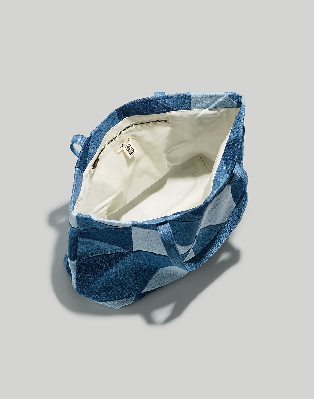 Madewell x REKUT Upcycled Denim Patchwork Tote Bag