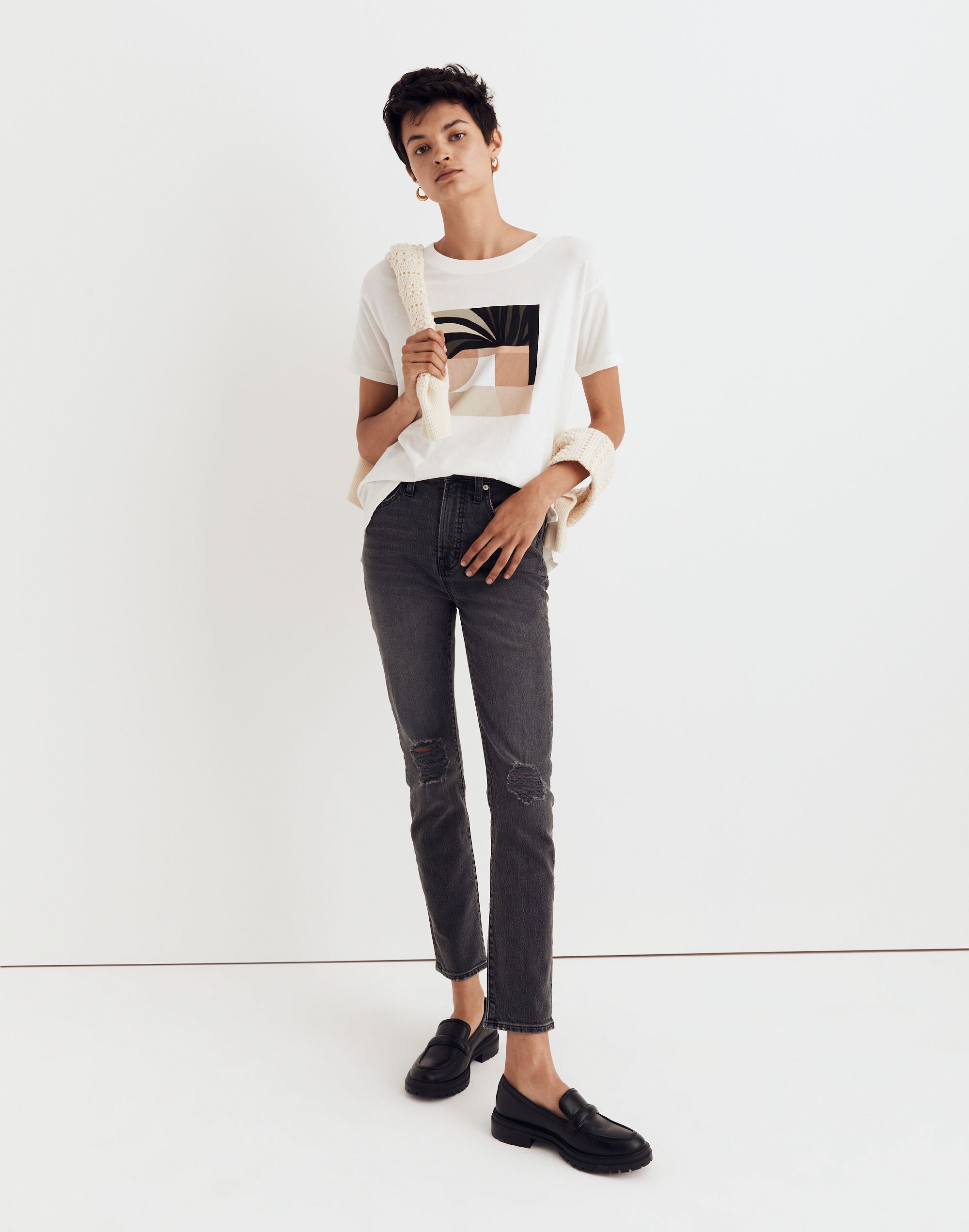madewell x kit agar oversized tee