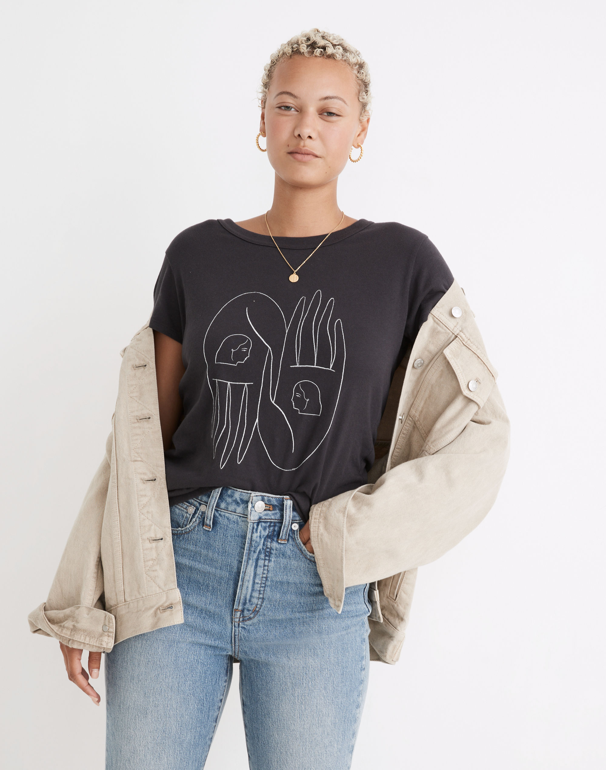 Madewell x Kit Agar Oversized Muscle Tee