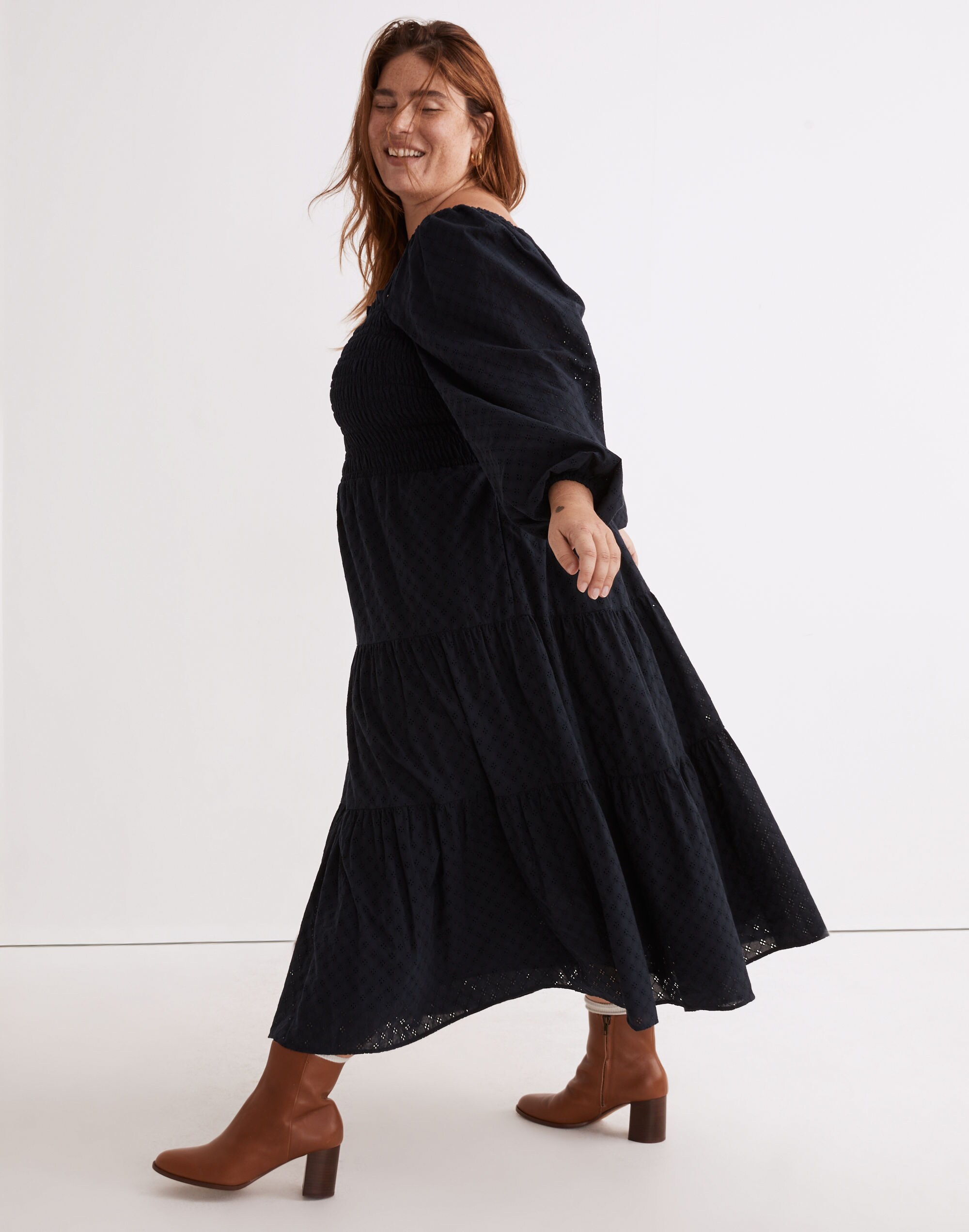 Plus Lucie Cutout-Back Midi Dress