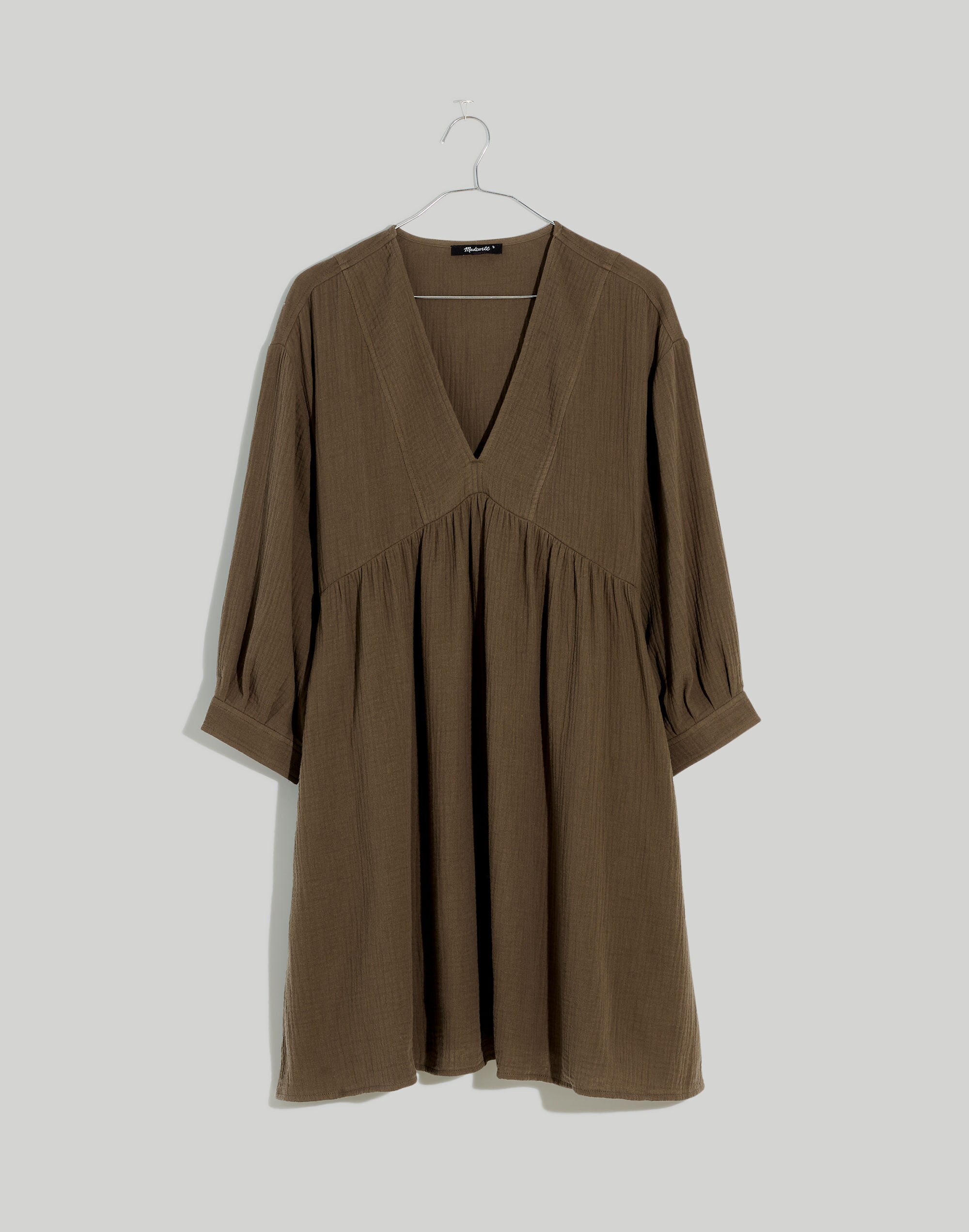 Plus Lightspun V-Neck Mini Dress