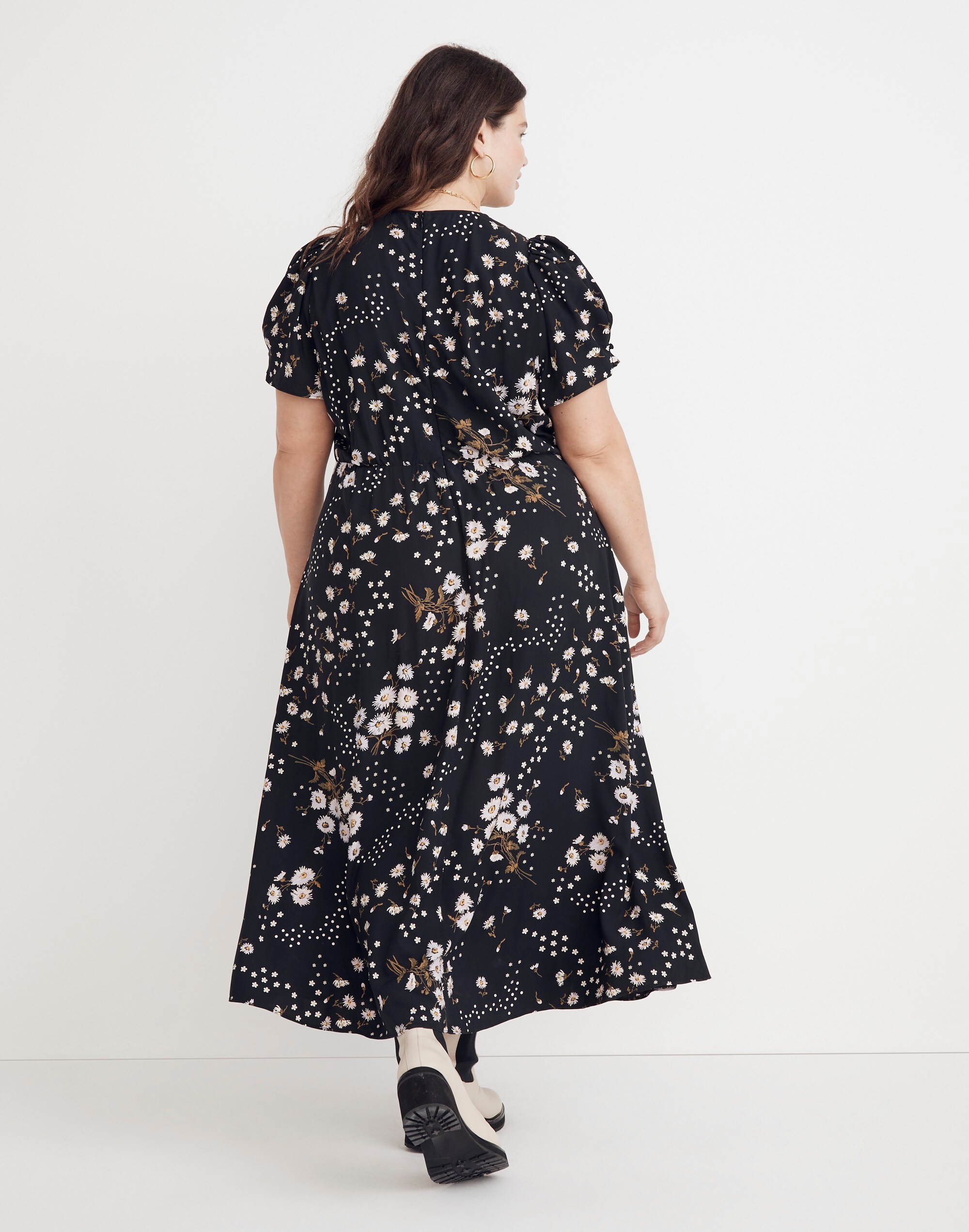 Plus Challis Midi Dress