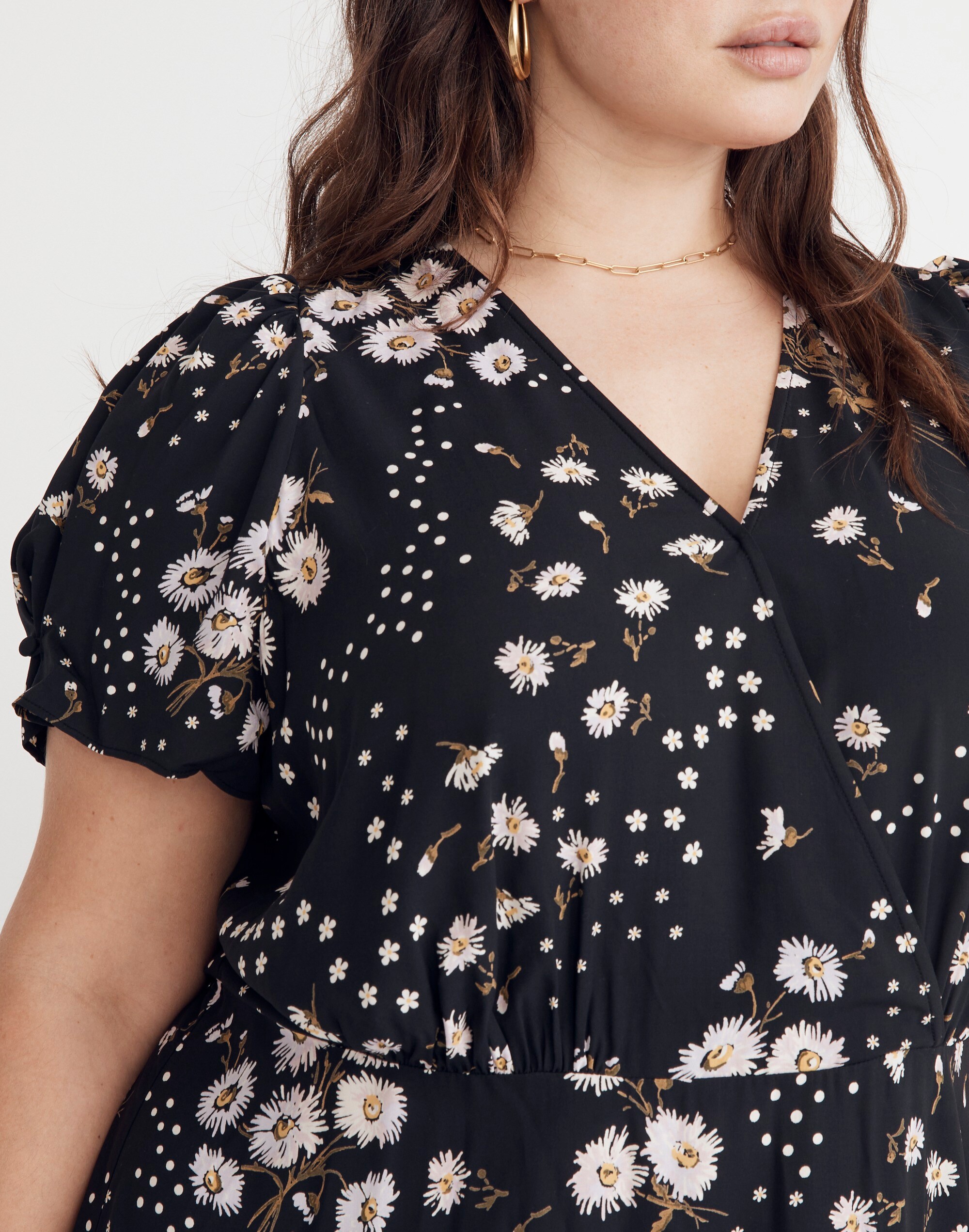 Plus Challis Midi Dress