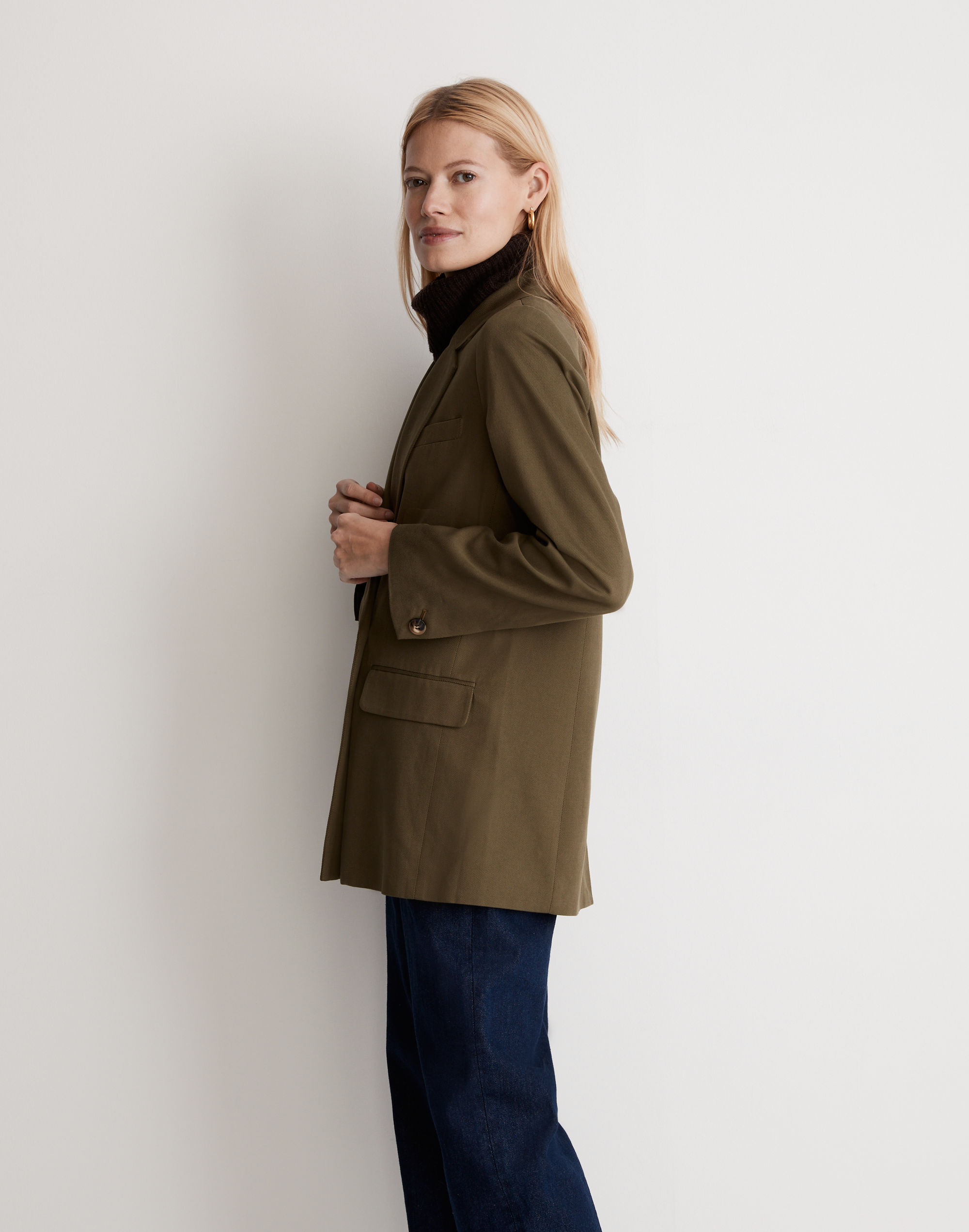 Drapeweave Caldwell Double-Breasted Blazer