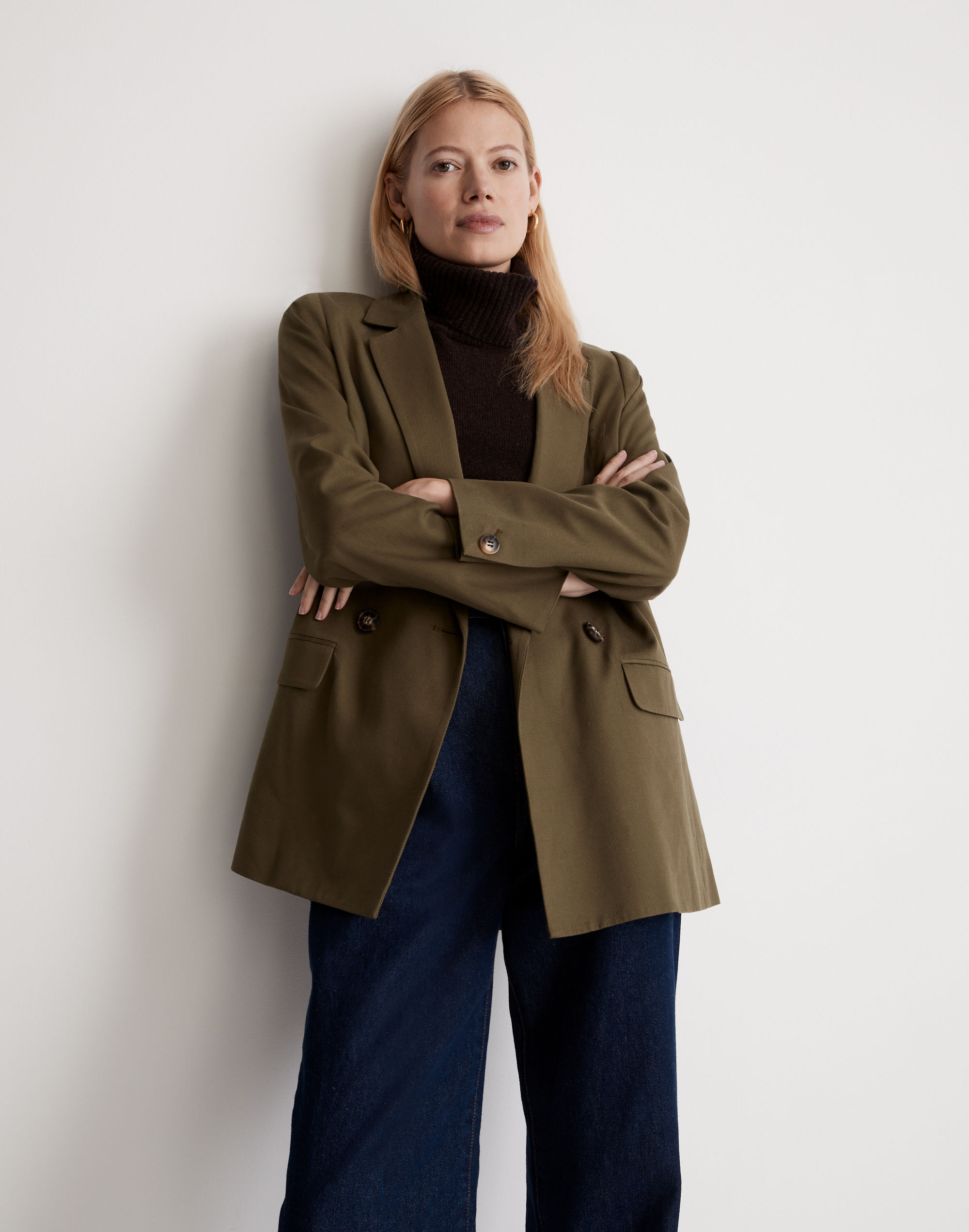 Drapeweave Caldwell Double-Breasted Blazer