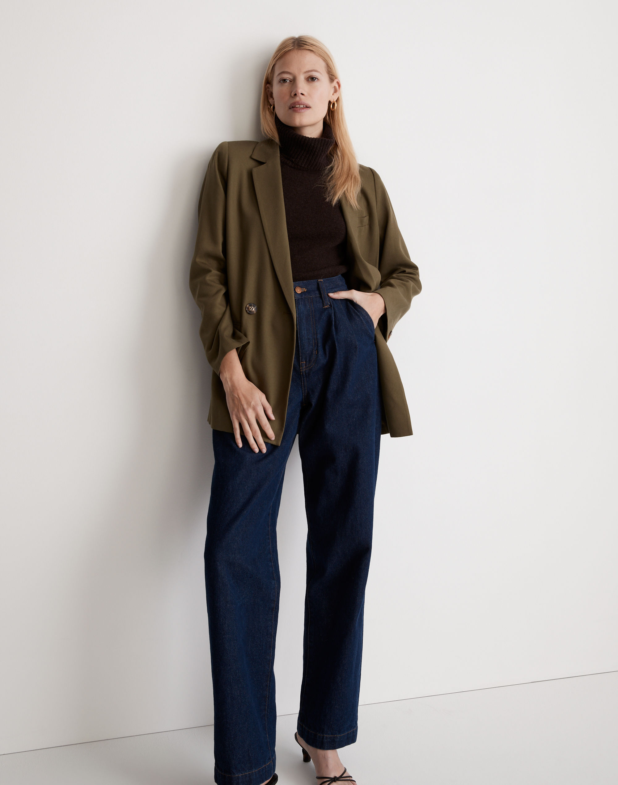 Drapeweave Caldwell Double-Breasted Blazer