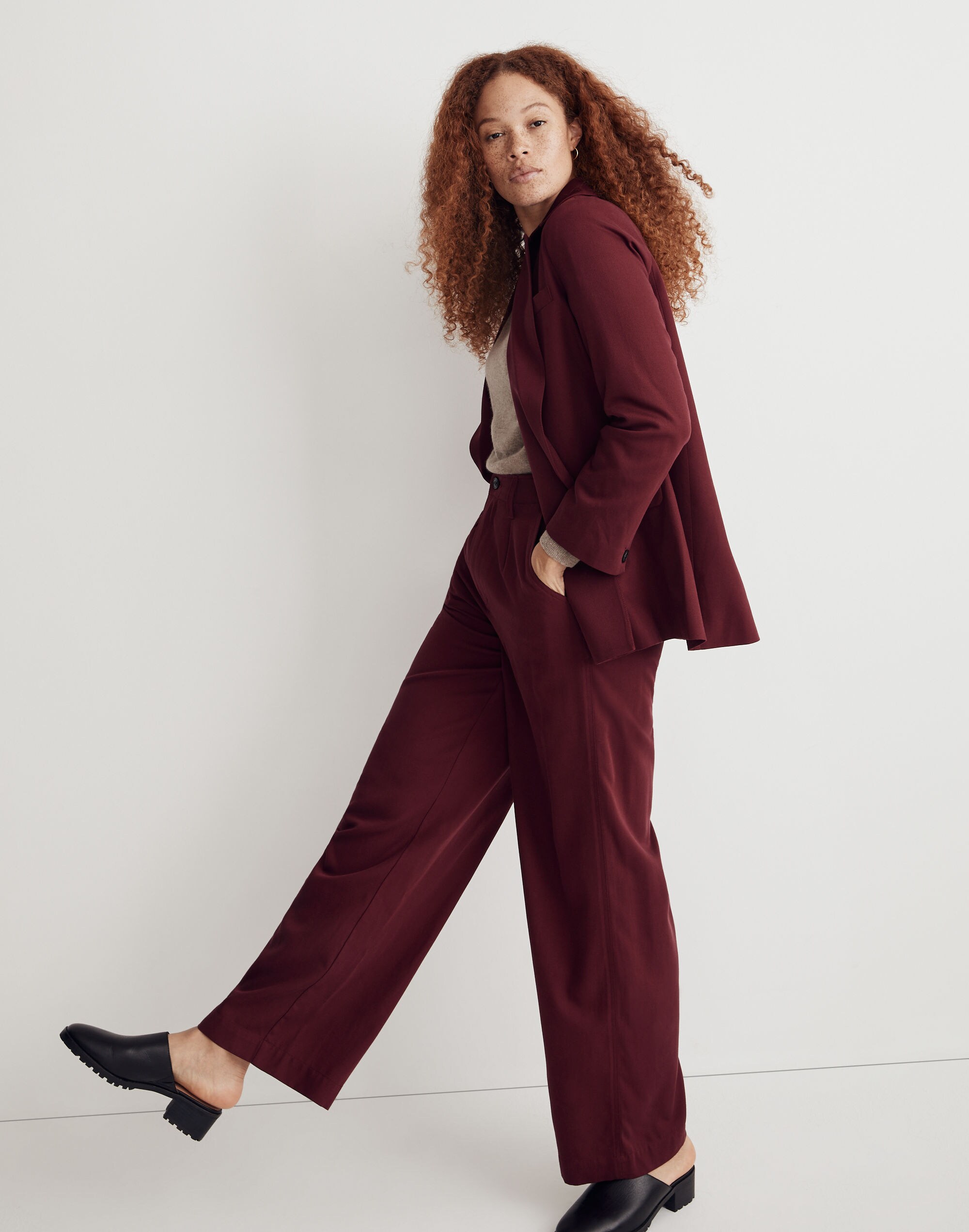 Drapeweave Caldwell Double-Breasted Blazer