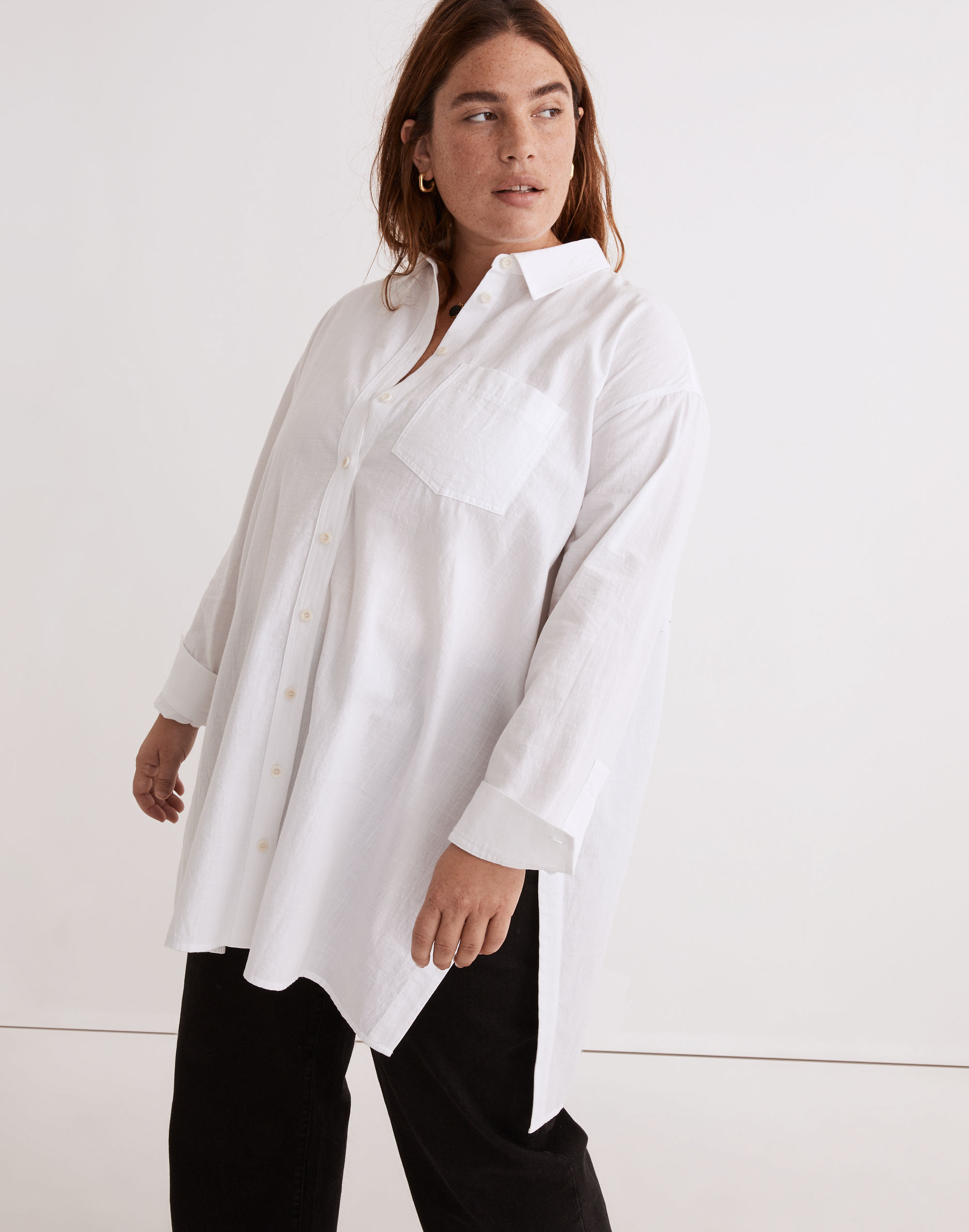 Plus Oversized Ex-Boyfriend Tunic Shirt