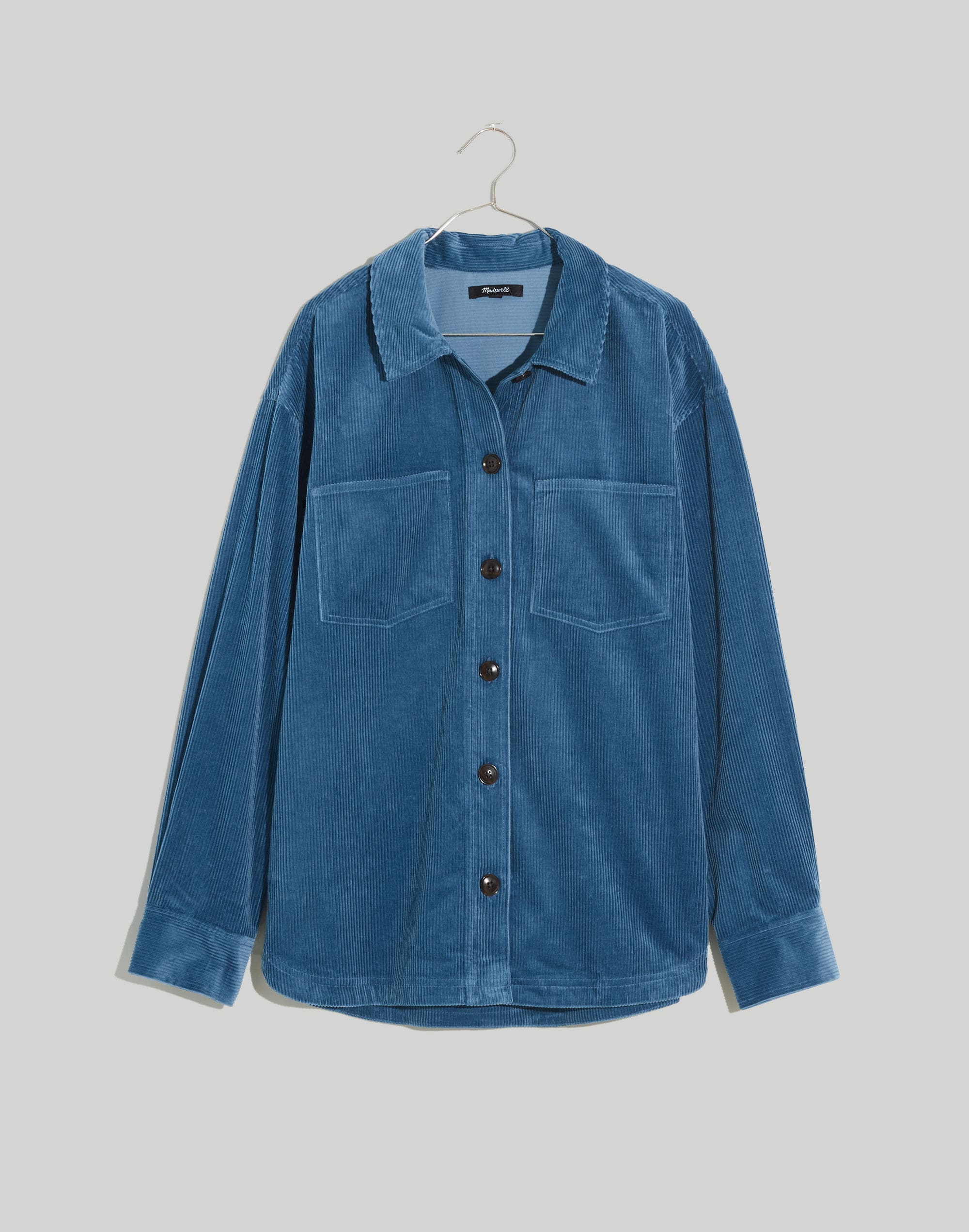 Plus Corduroy Kentwood Oversized Shirt-Jacket