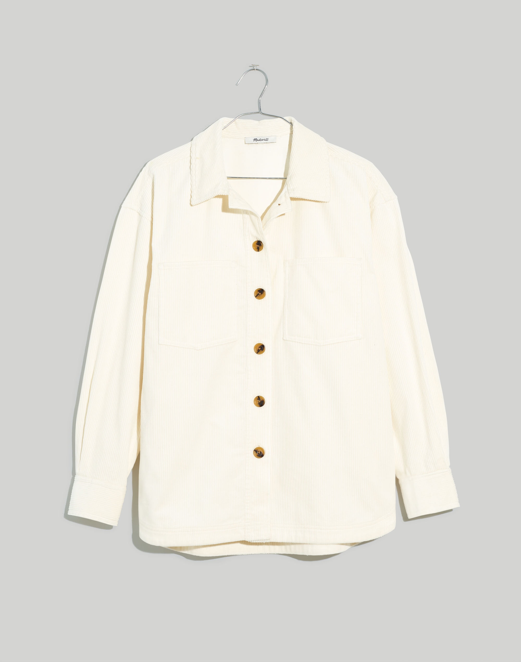 Plus Corduroy Kentwood Oversized Shirt-Jacket